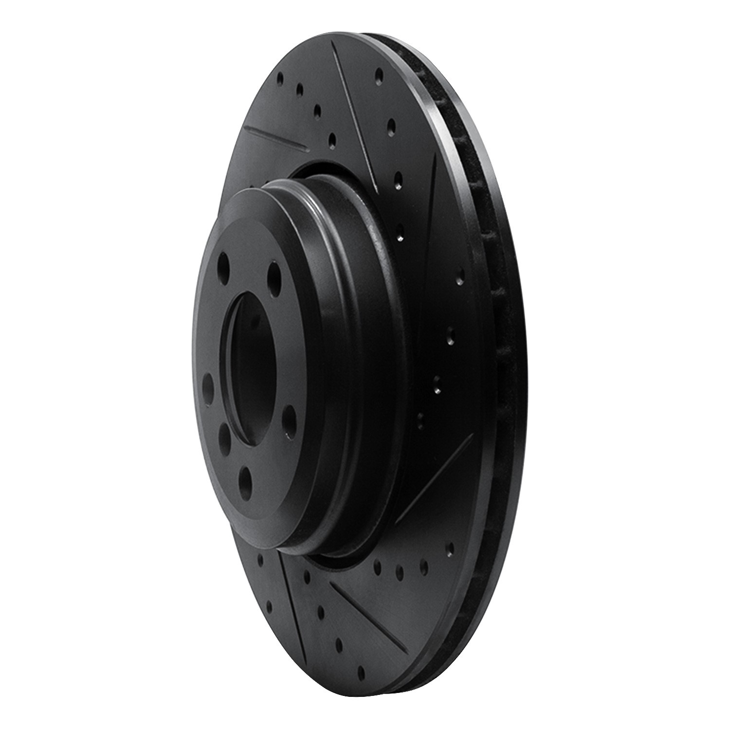 DYN 633-31059R DFC Brake Rotor - Drilled and Slotted - Black