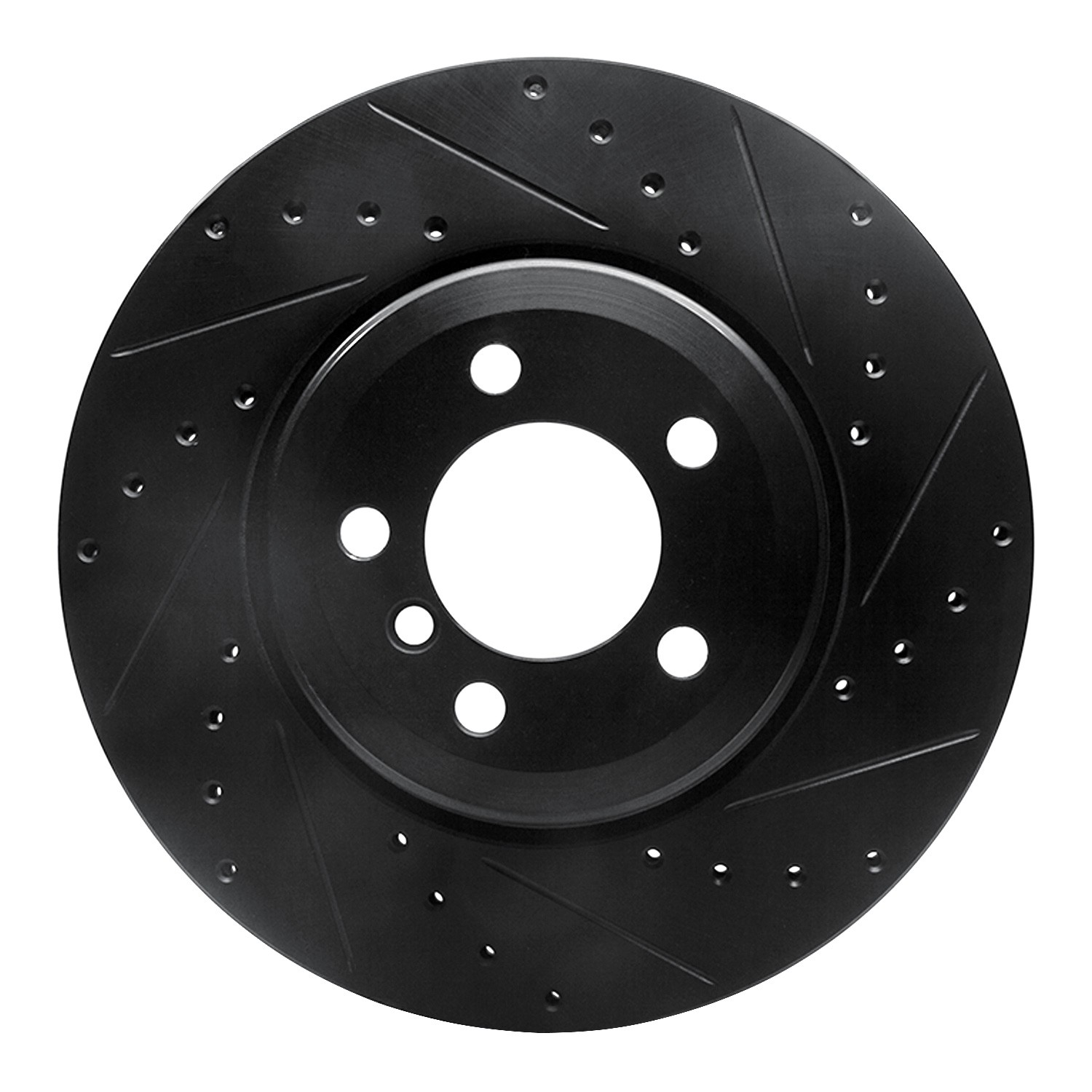 DYN 633-31059R DFC Brake Rotor - Drilled and Slotted - Black - Image 3