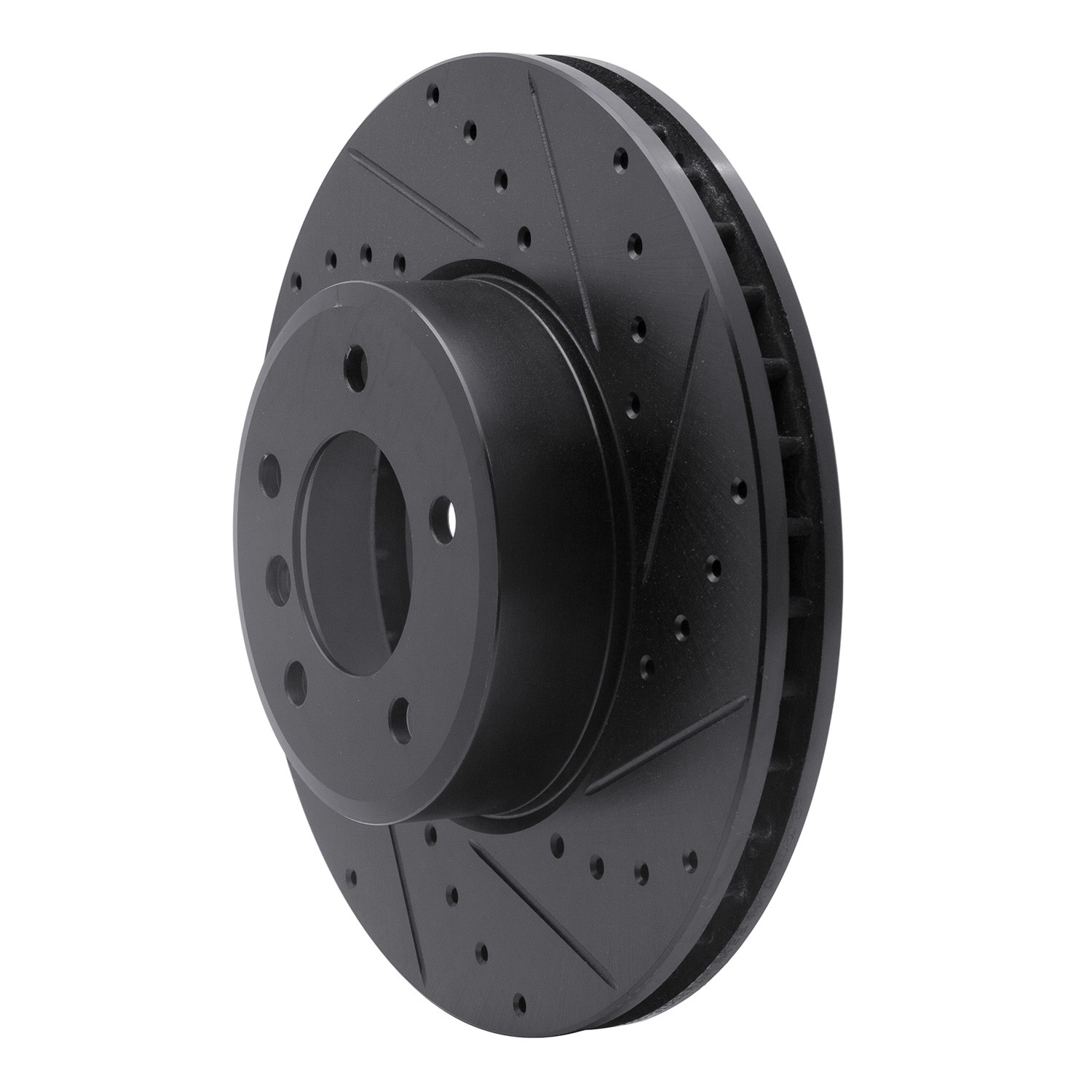 DYN 633-31062R DFC Brake Rotor - Drilled and Slotted - Black