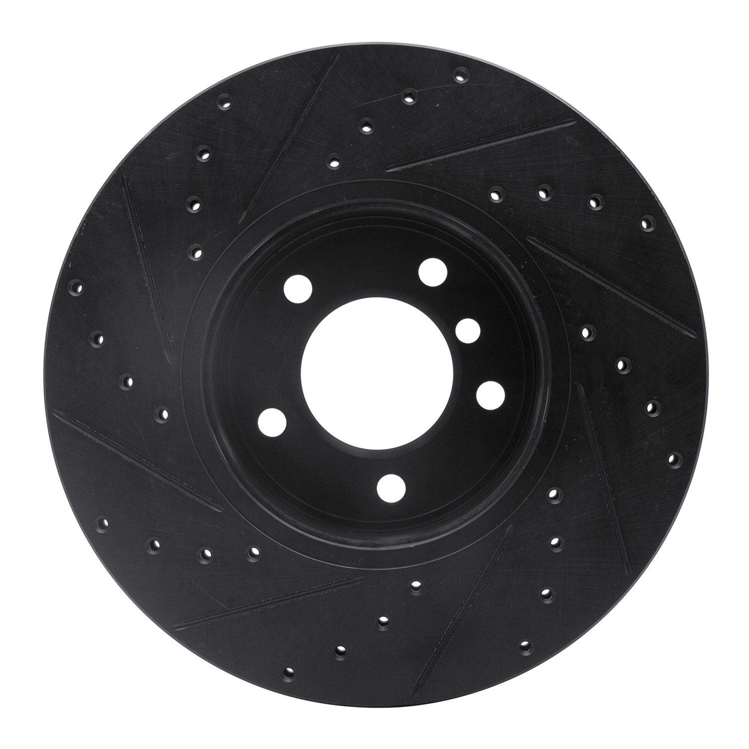 DYN 633-31062R DFC Brake Rotor - Drilled and Slotted - Black - Image 2