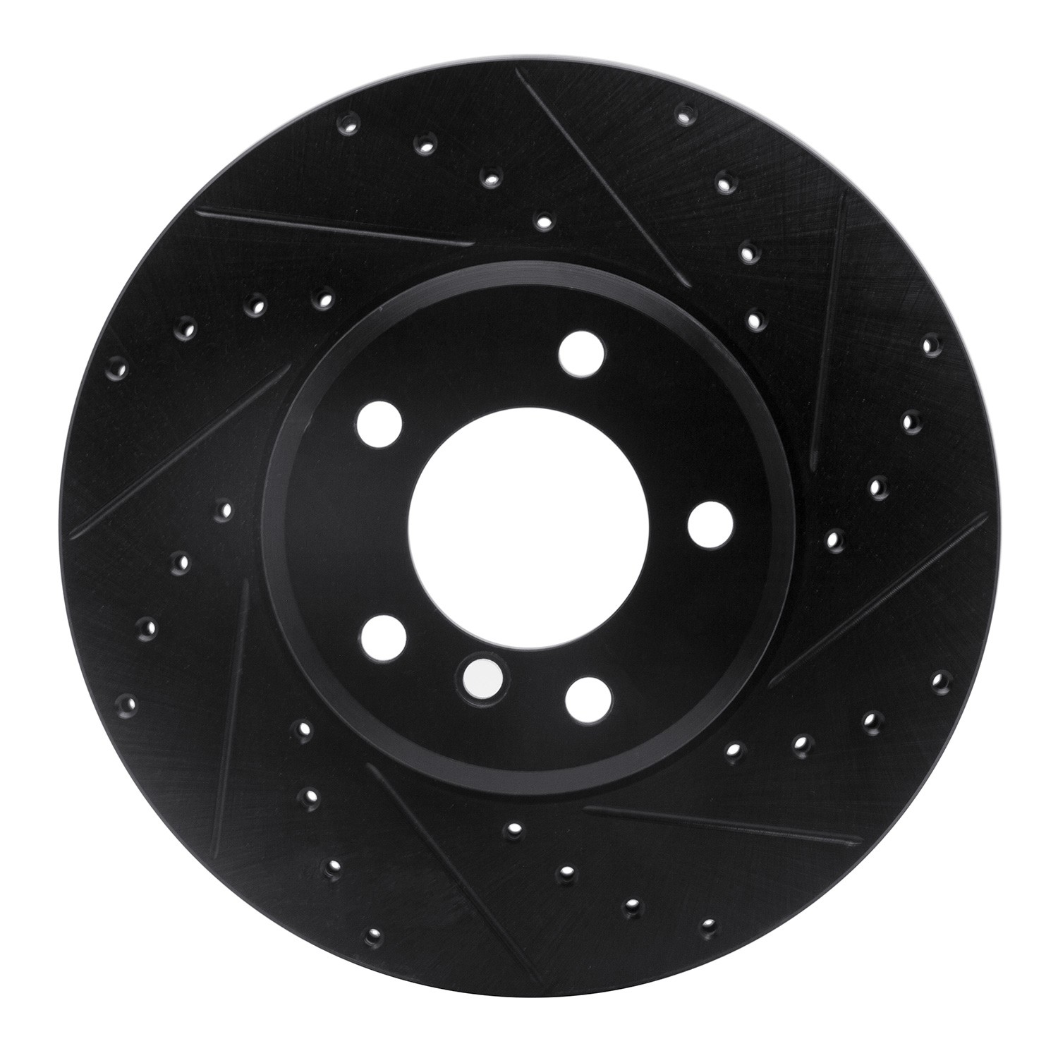 DYN 633-31062R DFC Brake Rotor - Drilled and Slotted - Black - Image 3