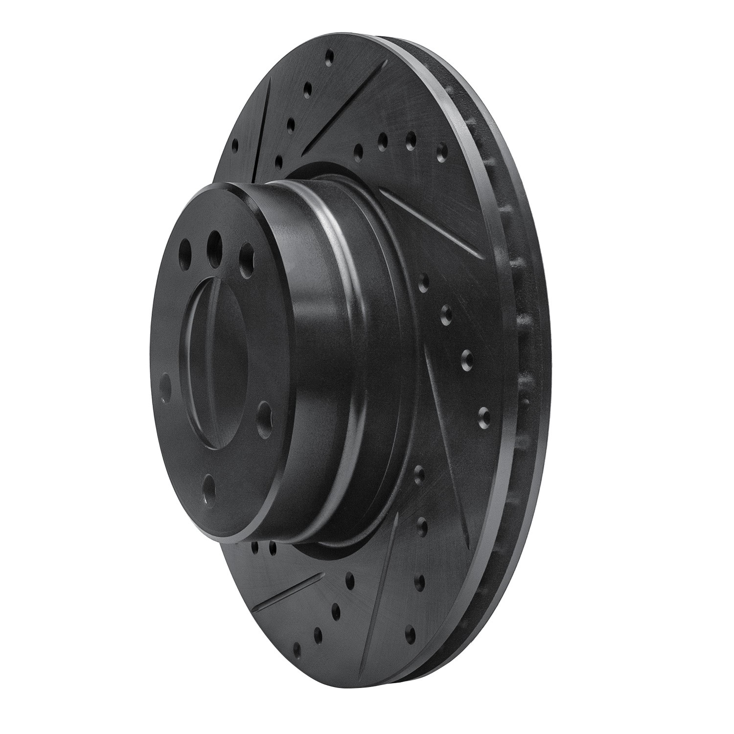 DYN 633-31065L DFC Brake Rotor - Drilled and Slotted - Black - Image 3