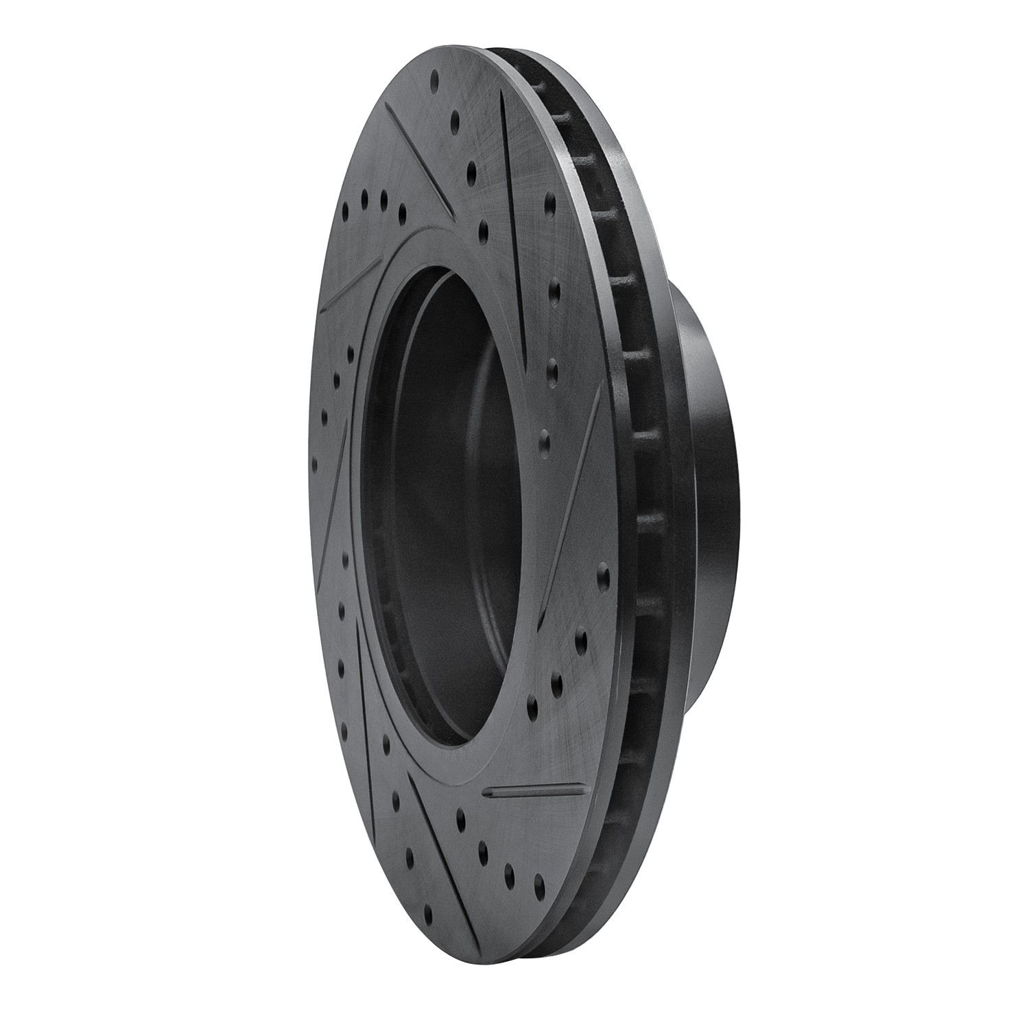 DYN 633-31065L DFC Brake Rotor - Drilled and Slotted - Black - Image 5