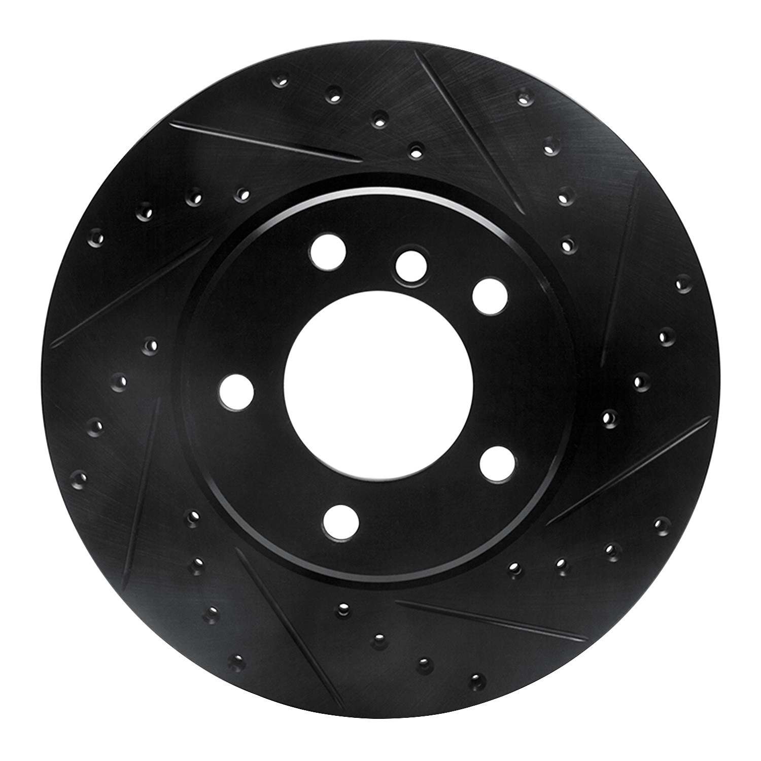 DYN 633-31065R DFC Brake Rotor - Drilled and Slotted - Black - Image 3