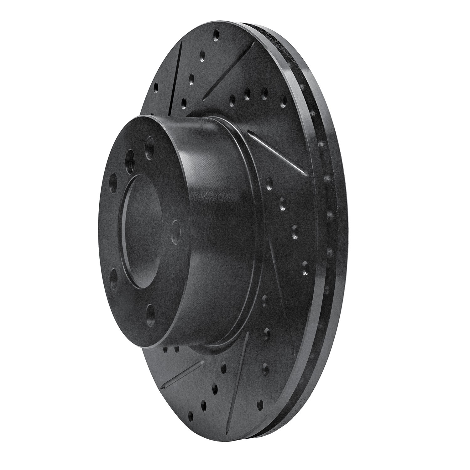 DYN 633-31067L DFC Brake Rotor - Drilled and Slotted - Black