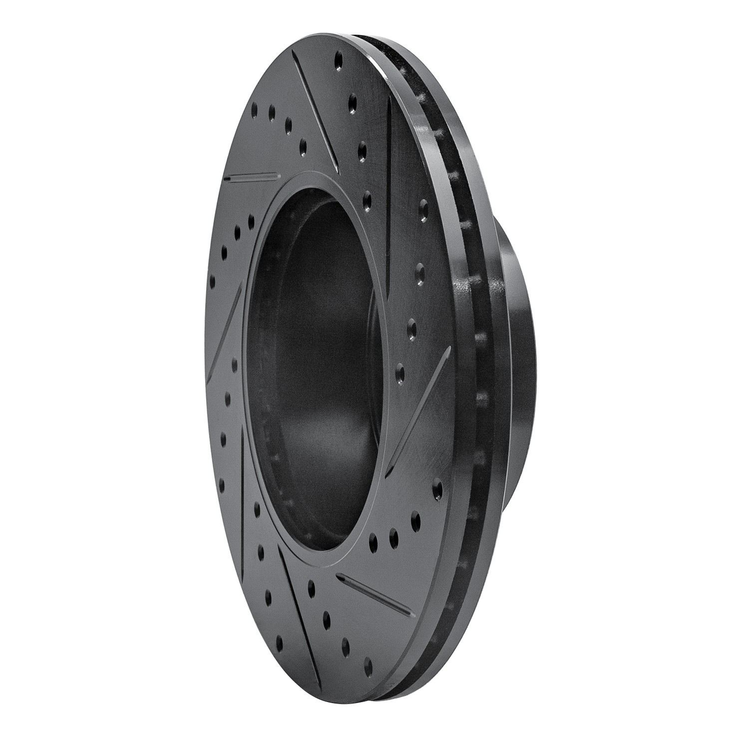 DYN 633-31067L DFC Brake Rotor - Drilled and Slotted - Black - Image 5