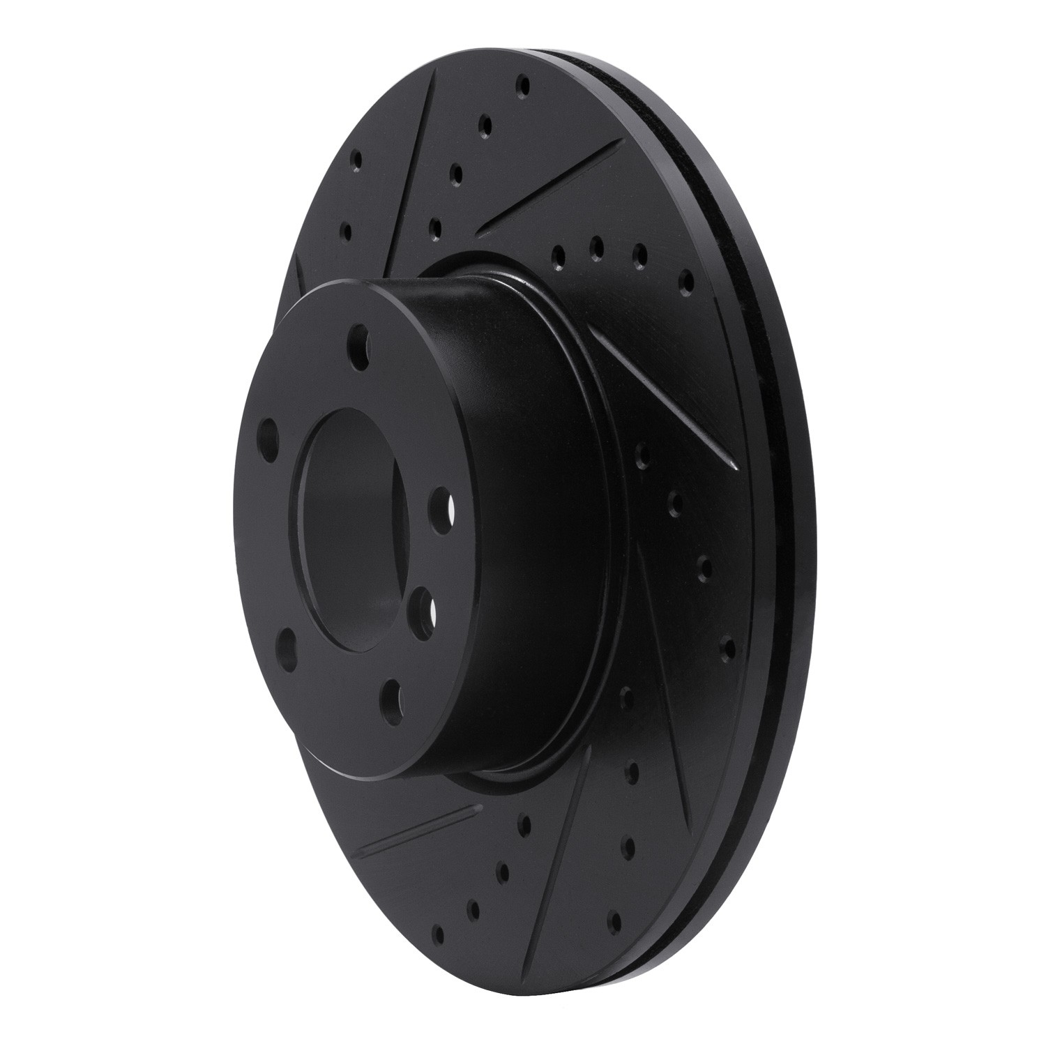 DYN 633-31089L DFC Brake Rotor - Drilled and Slotted - Black