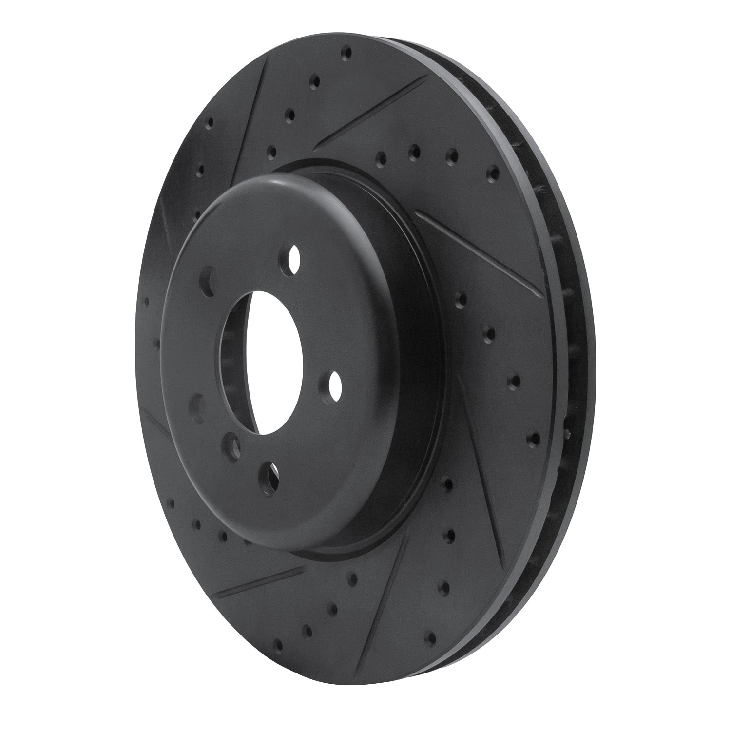DYN 633-31097L DFC Brake Rotor - Drilled and Slotted - Black