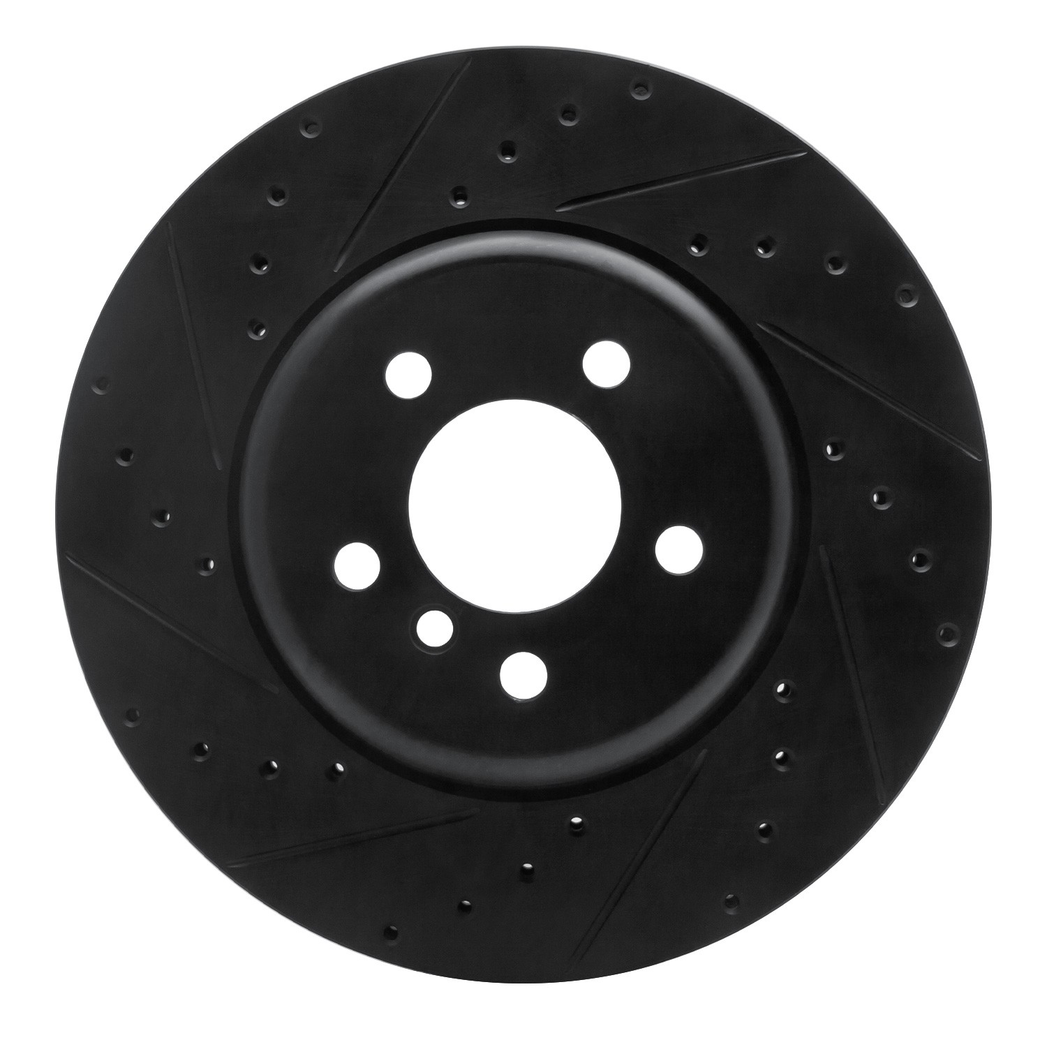 DYN 633-31097L DFC Brake Rotor - Drilled and Slotted - Black - Image 3