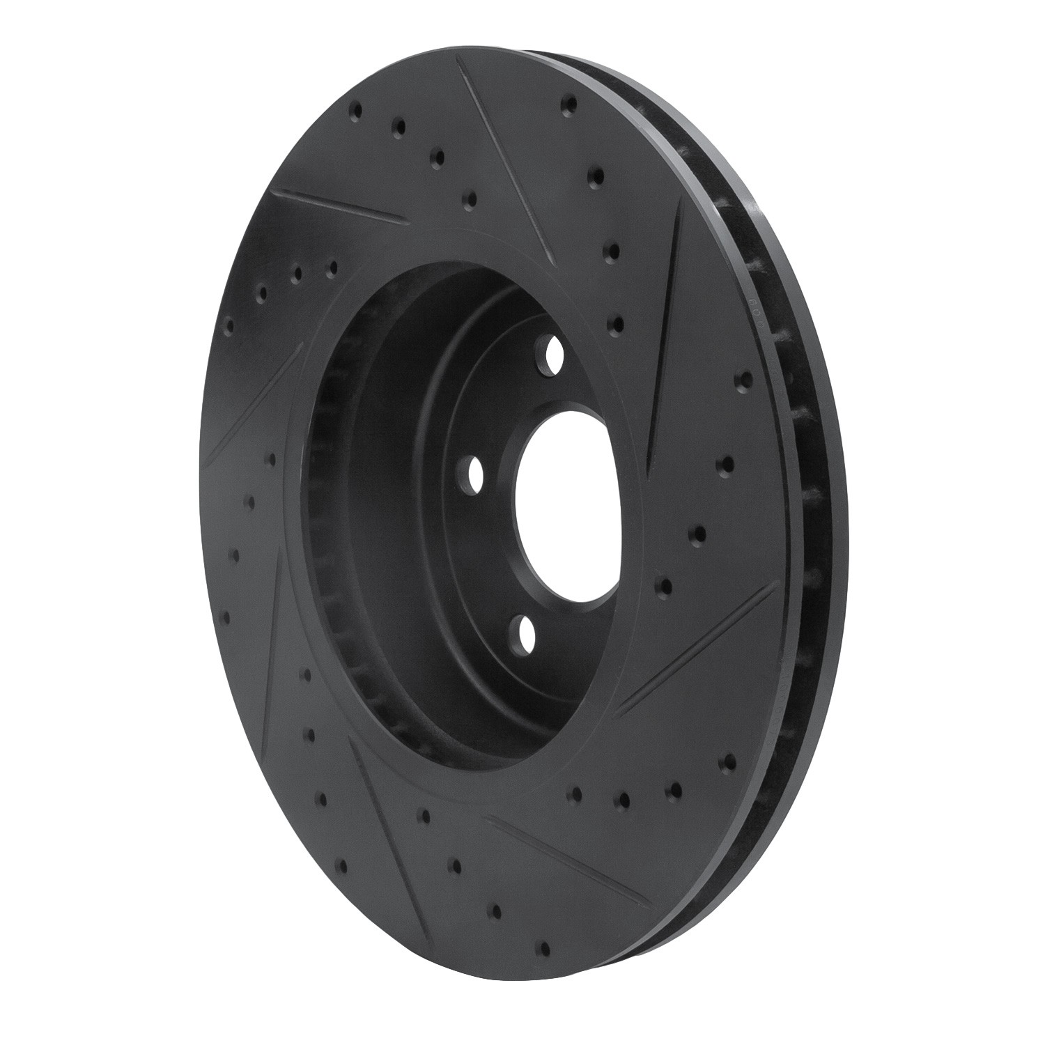 DYN 633-31097L DFC Brake Rotor - Drilled and Slotted - Black - Image 5