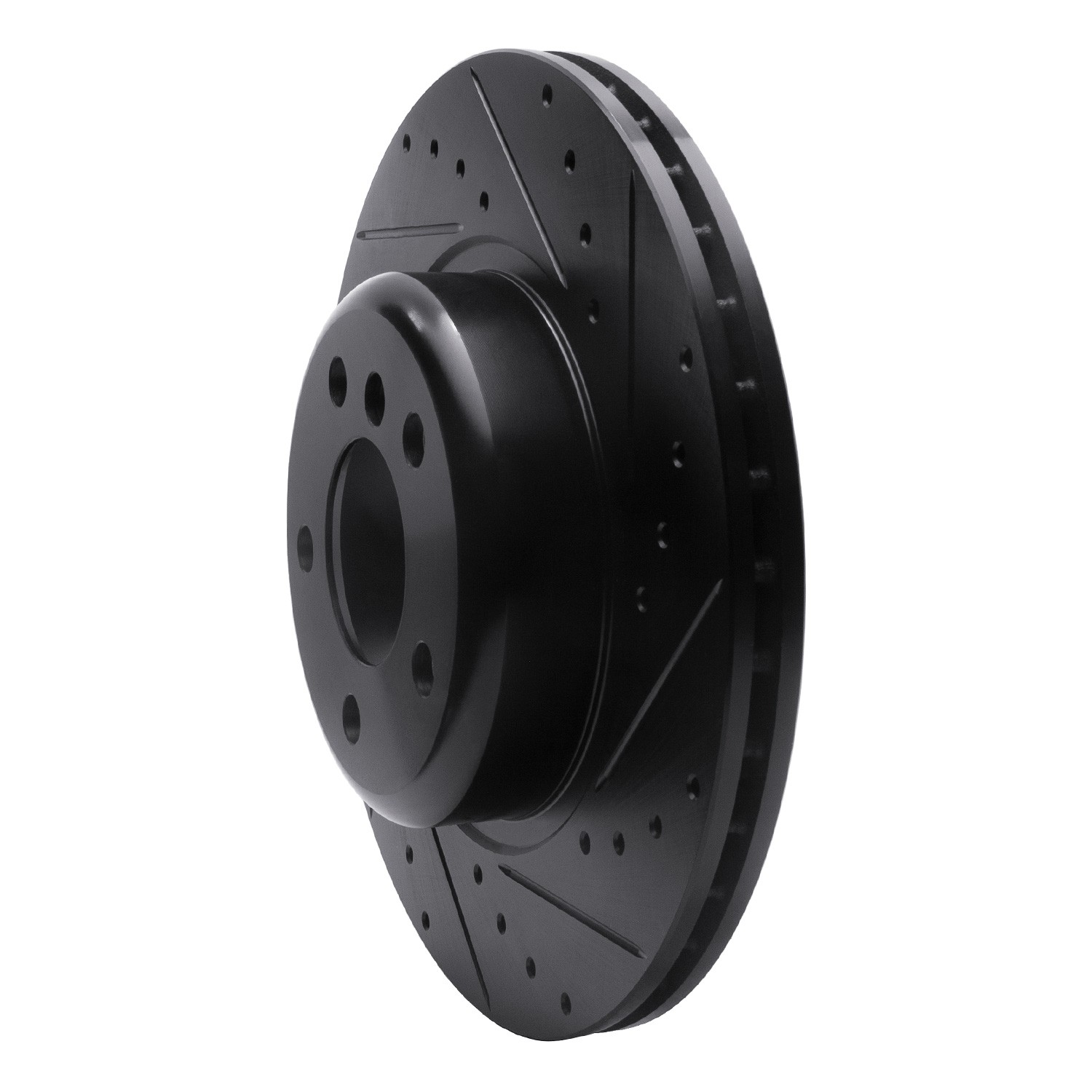 DYN 633-31103R DFC Brake Rotor - Drilled and Slotted - Black