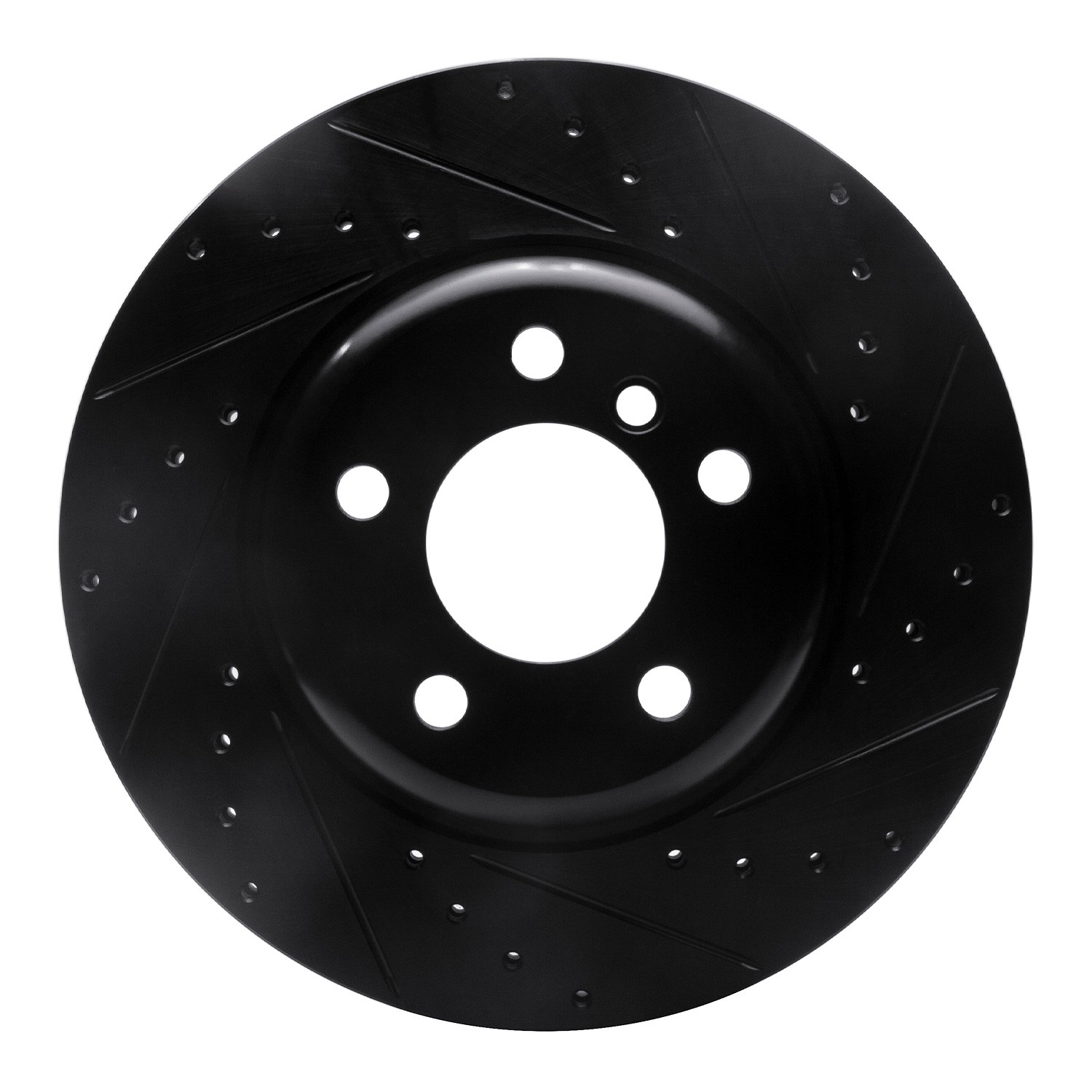 DYN 633-31103R DFC Brake Rotor - Drilled and Slotted - Black - Image 3