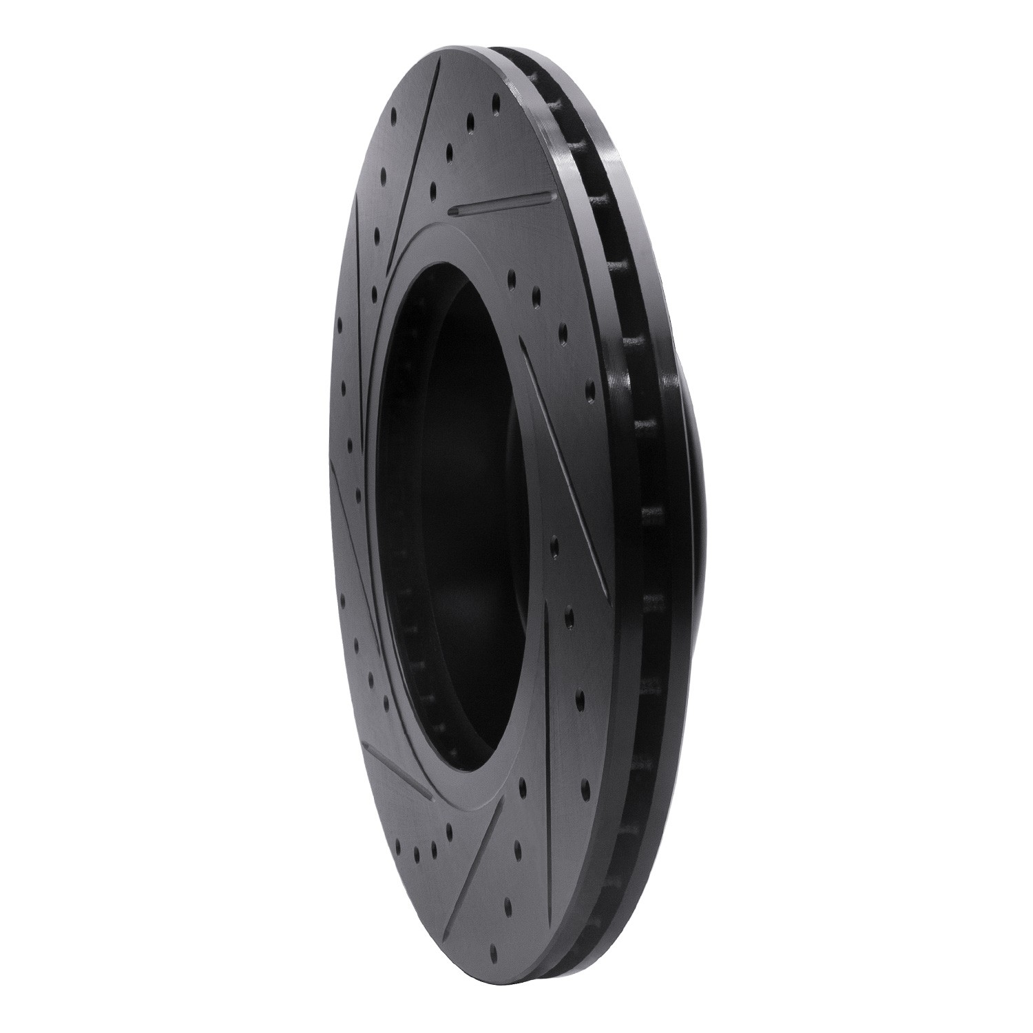 DYN 633-31103R DFC Brake Rotor - Drilled and Slotted - Black - Image 5