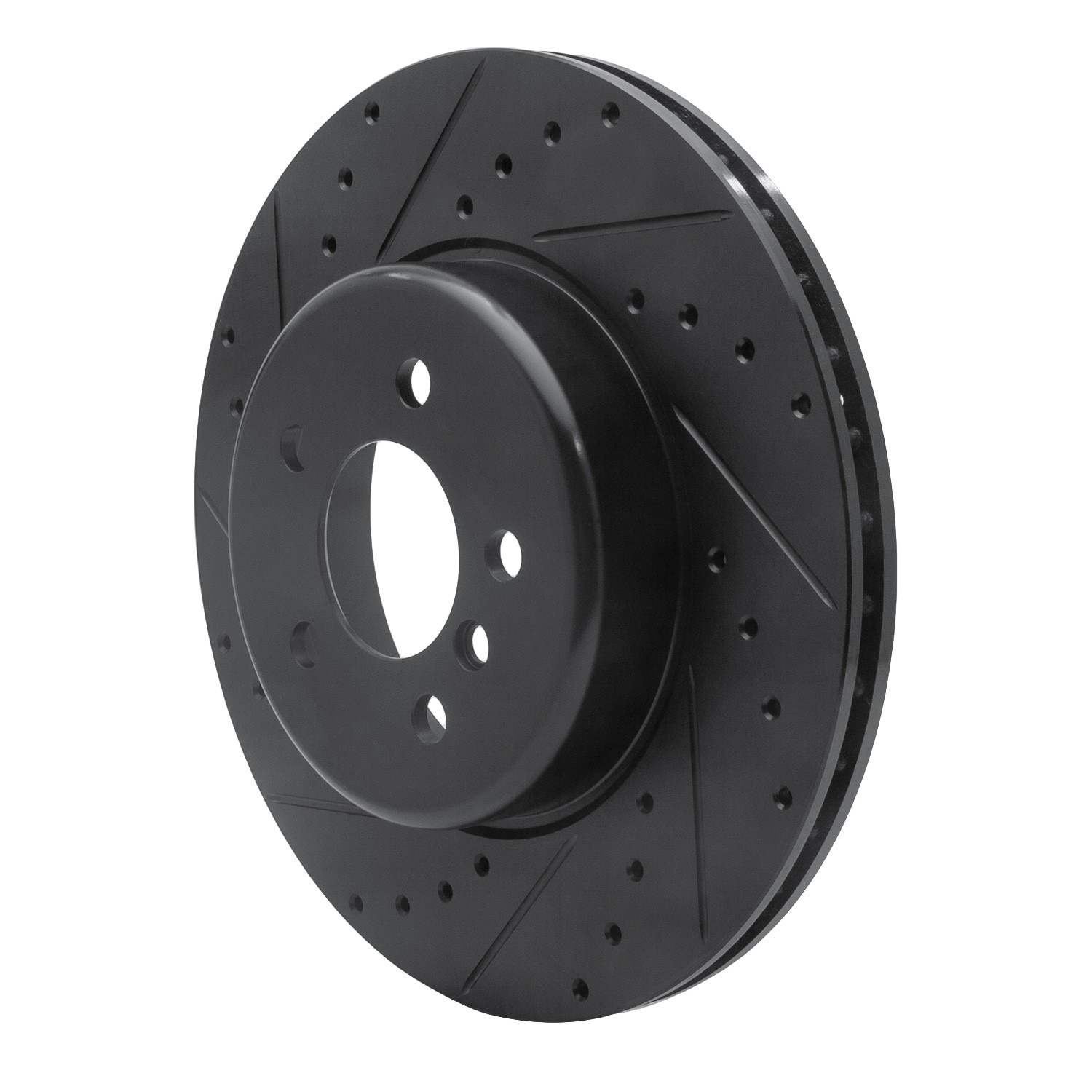 DYN 633-31106L DFC Brake Rotor - Drilled and Slotted - Black