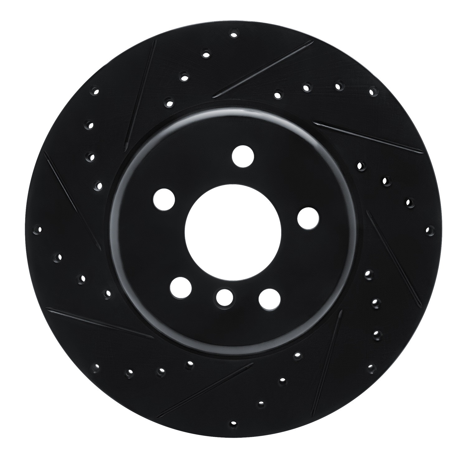 DYN 633-31106L DFC Brake Rotor - Drilled and Slotted - Black - Image 3