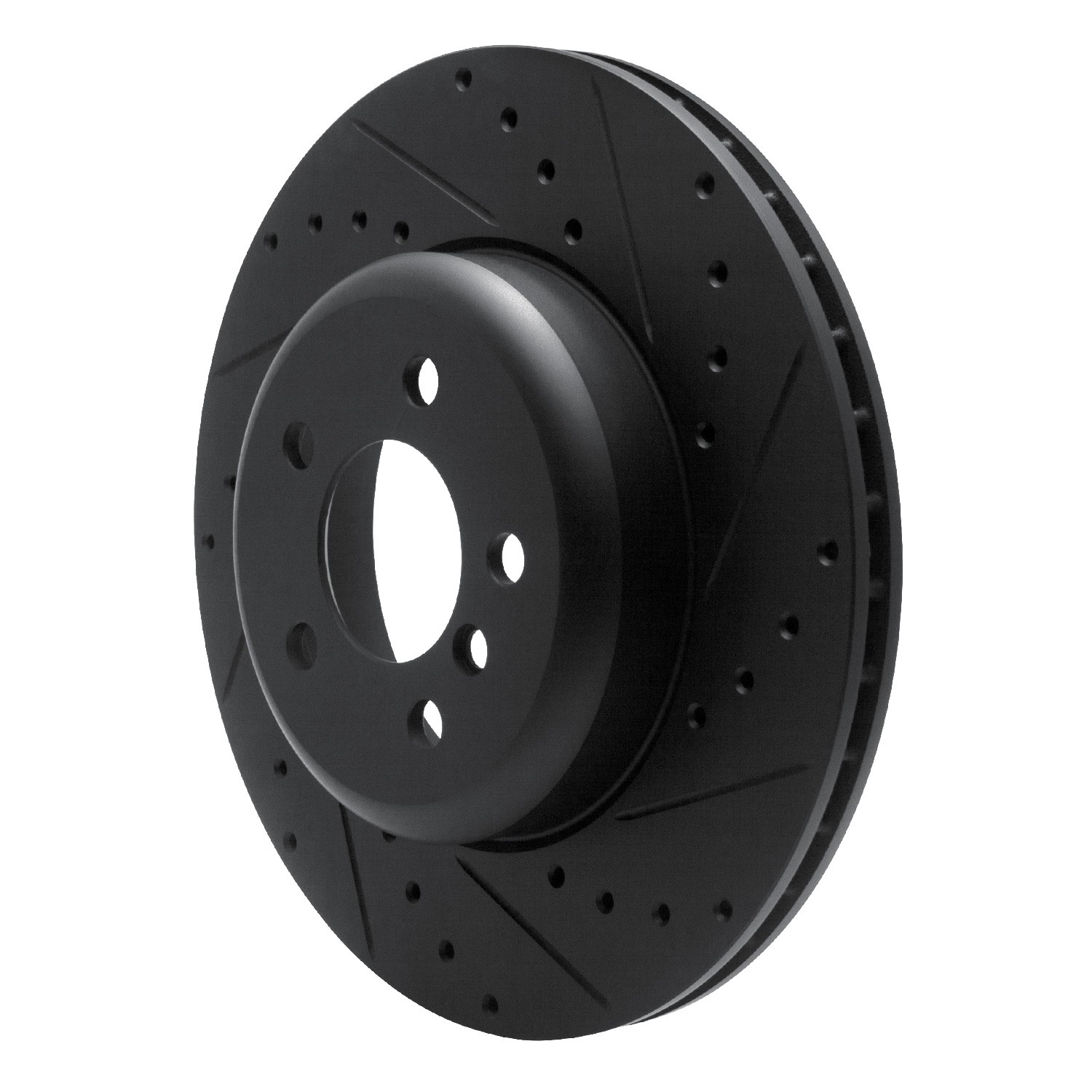 DYN 633-31106R DFC Brake Rotor - Drilled and Slotted - Black