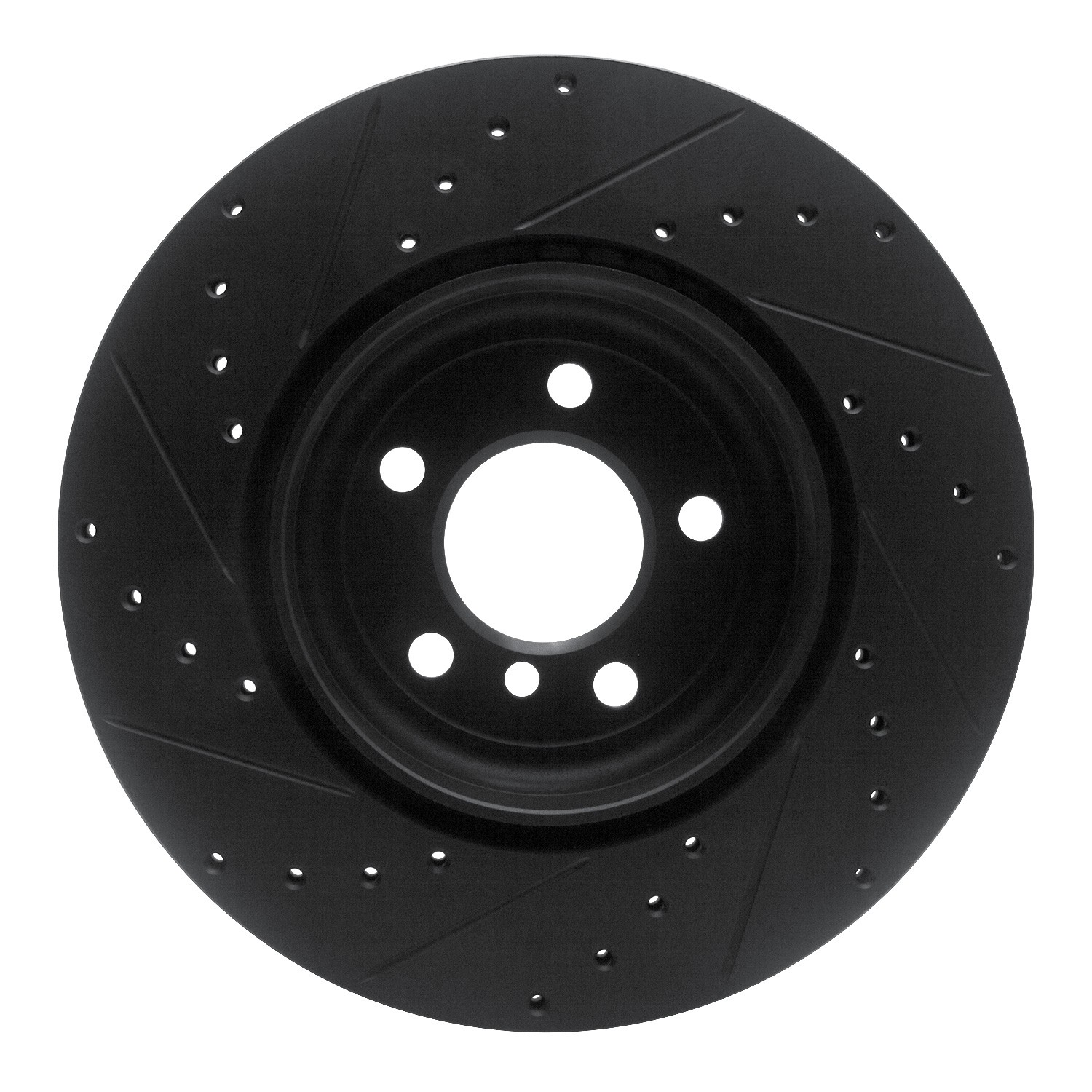 DYN 633-31106R DFC Brake Rotor - Drilled and Slotted - Black - Image 2