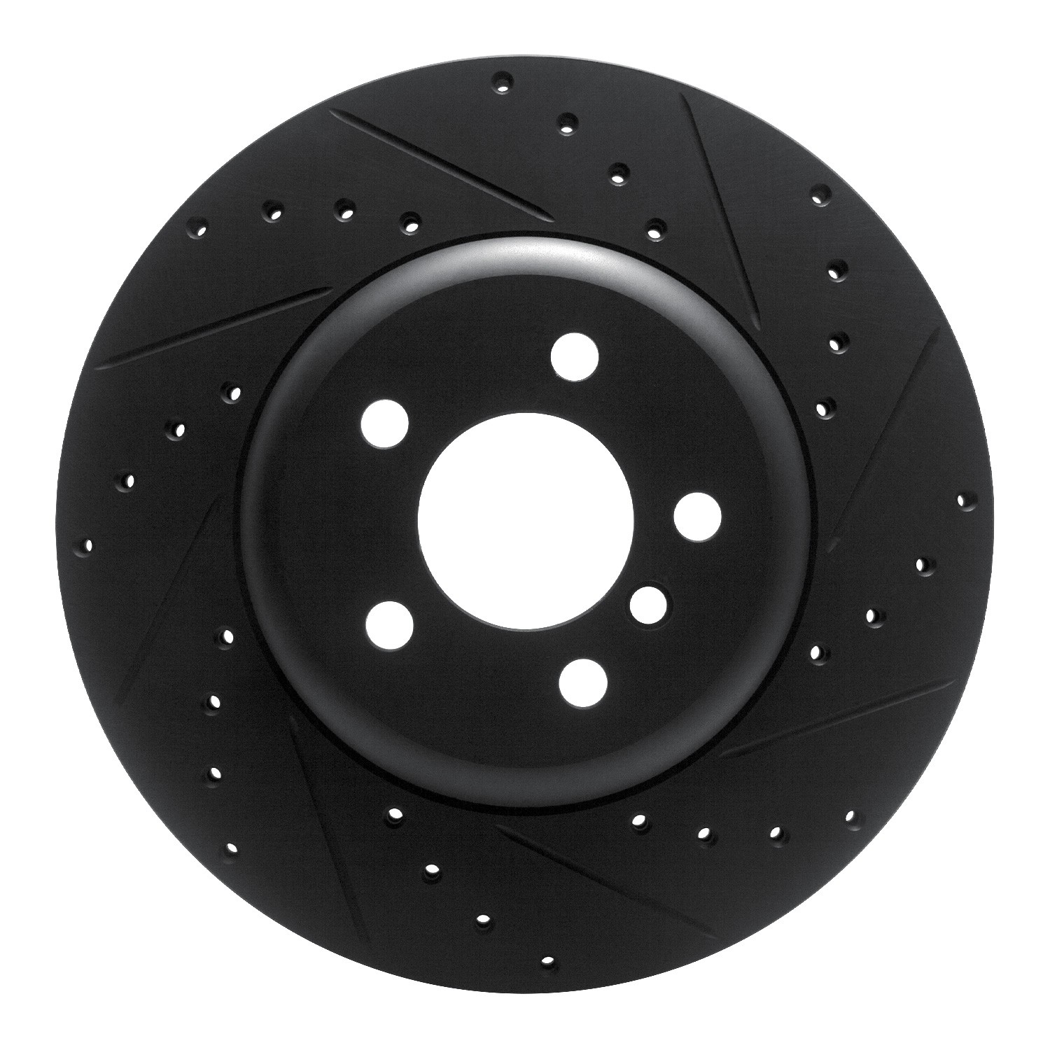 DYN 633-31106R DFC Brake Rotor - Drilled and Slotted - Black - Image 3