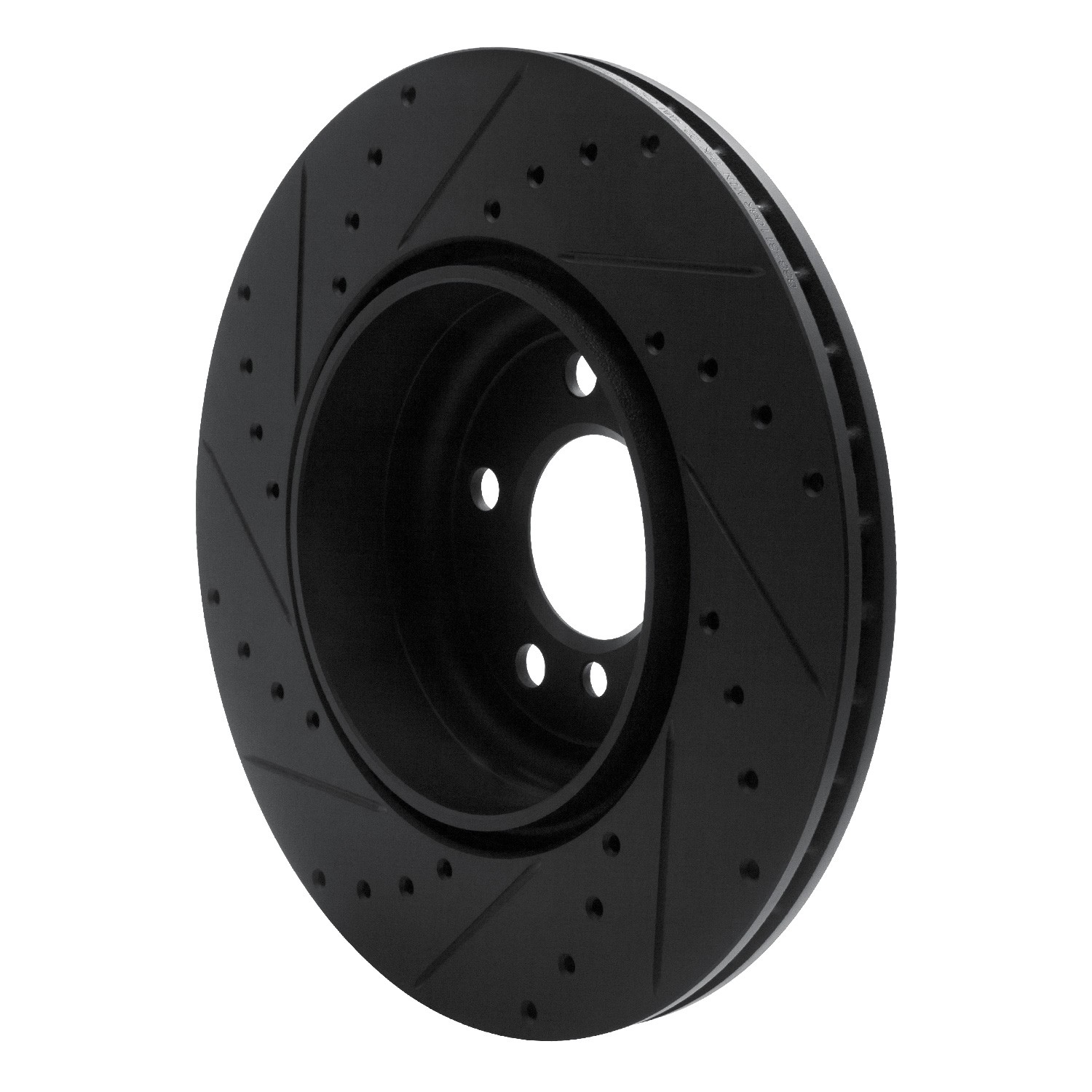 DYN 633-31106R DFC Brake Rotor - Drilled and Slotted - Black - Image 5