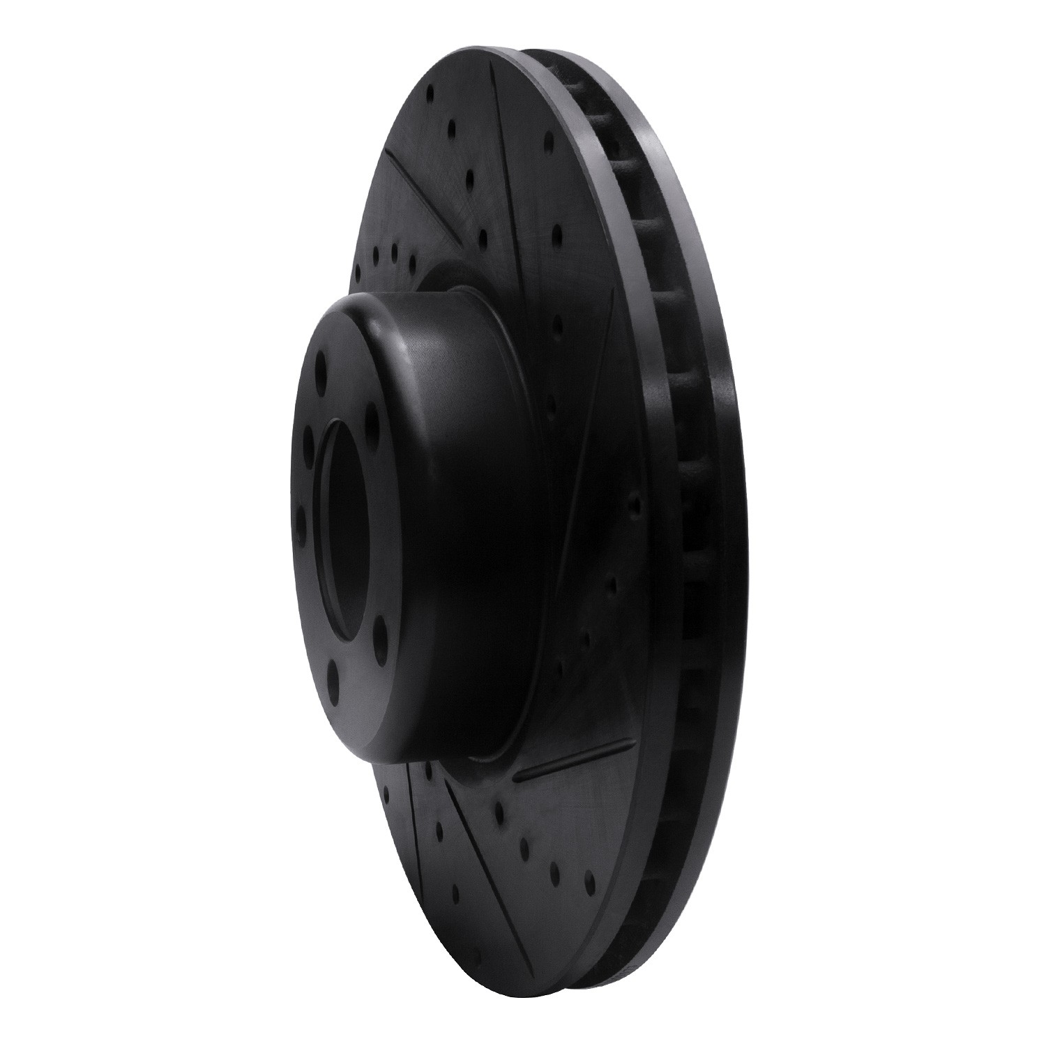 DYN 633-31108R DFC Brake Rotor - Drilled and Slotted - Black