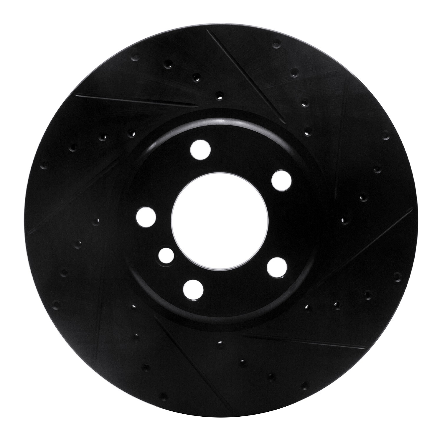 DYN 633-31108R DFC Brake Rotor - Drilled and Slotted - Black - Image 3
