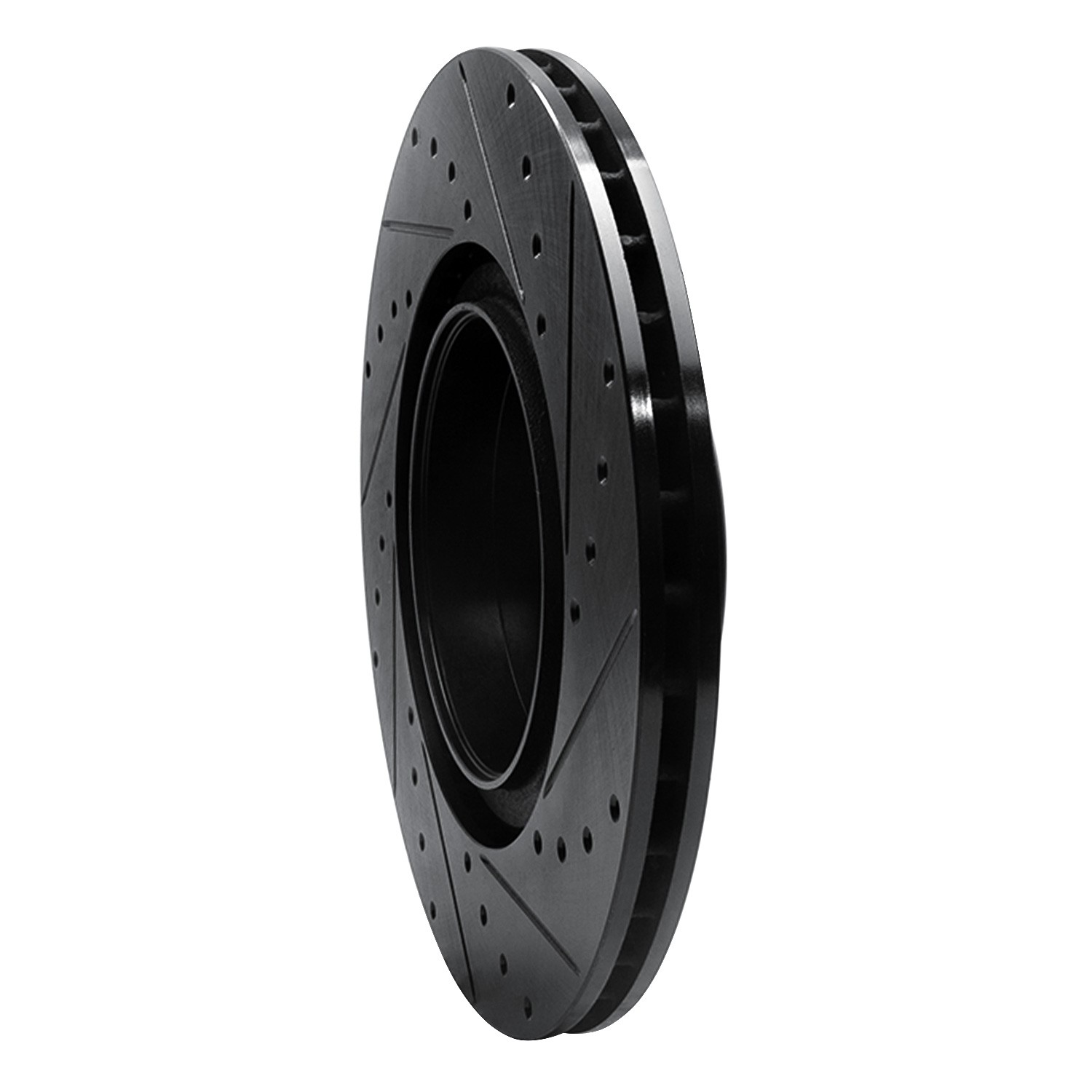 DYN 633-31113L DFC Brake Rotor - Drilled and Slotted - Black - Image 5