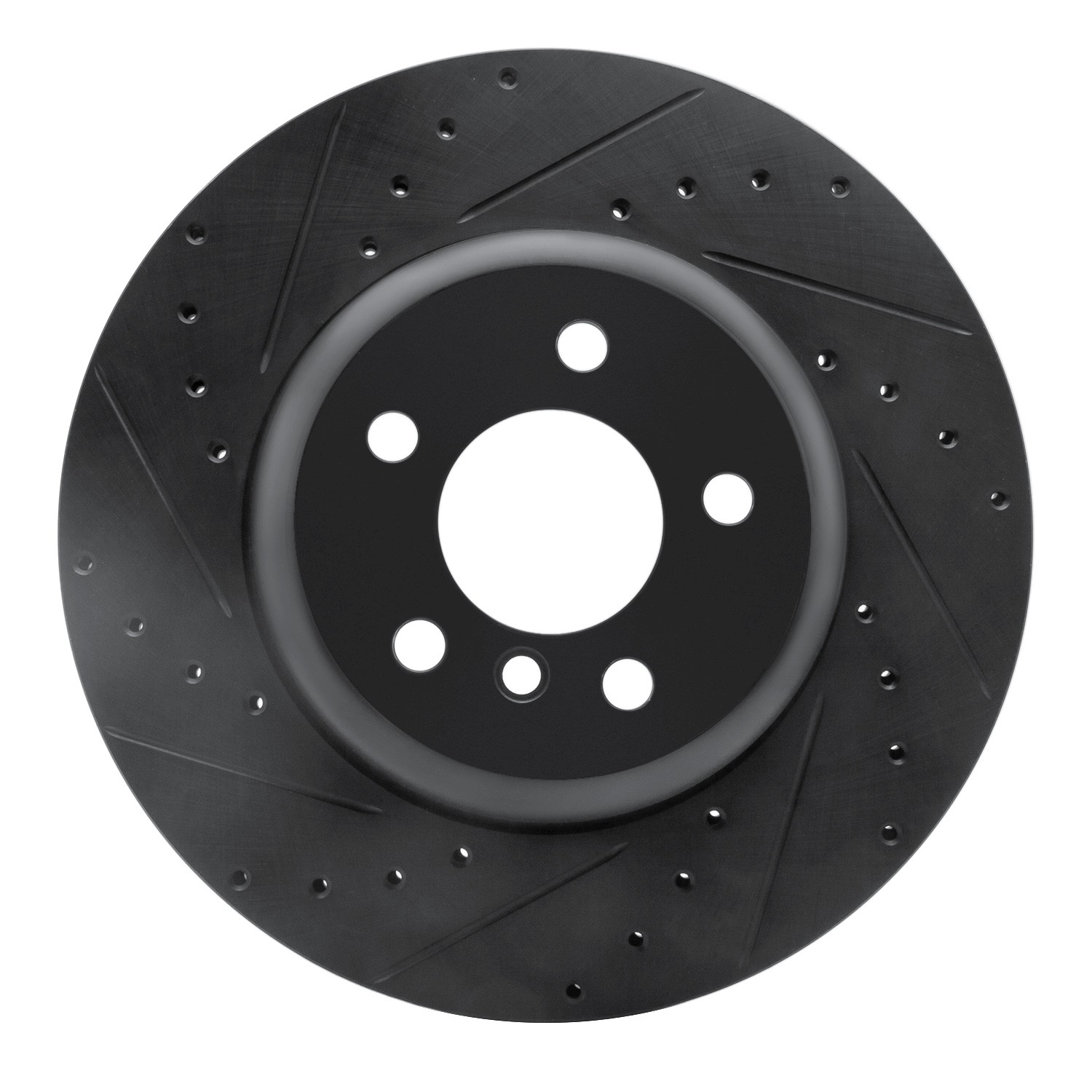 DYN 633-31114L DFC Brake Rotor - Drilled and Slotted - Black - Image 3