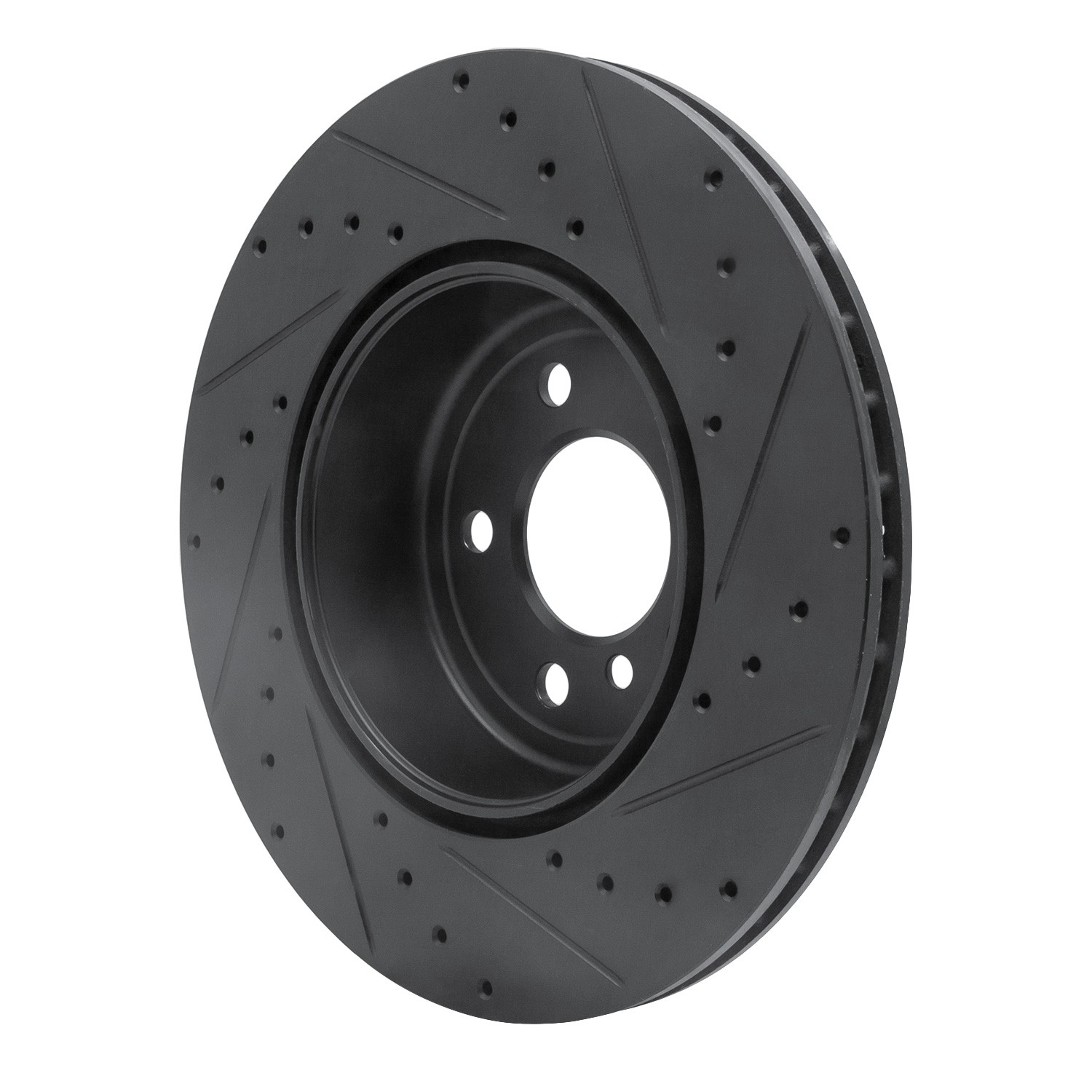 DYN 633-31114L DFC Brake Rotor - Drilled and Slotted - Black - Image 5