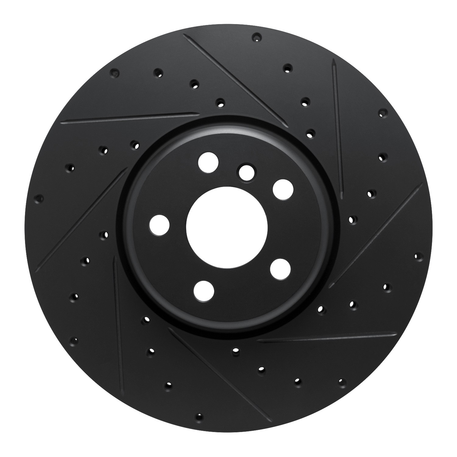 DYN 633-31134D DFC Brake Rotor - Drilled and Slotted - Black - Image 3
