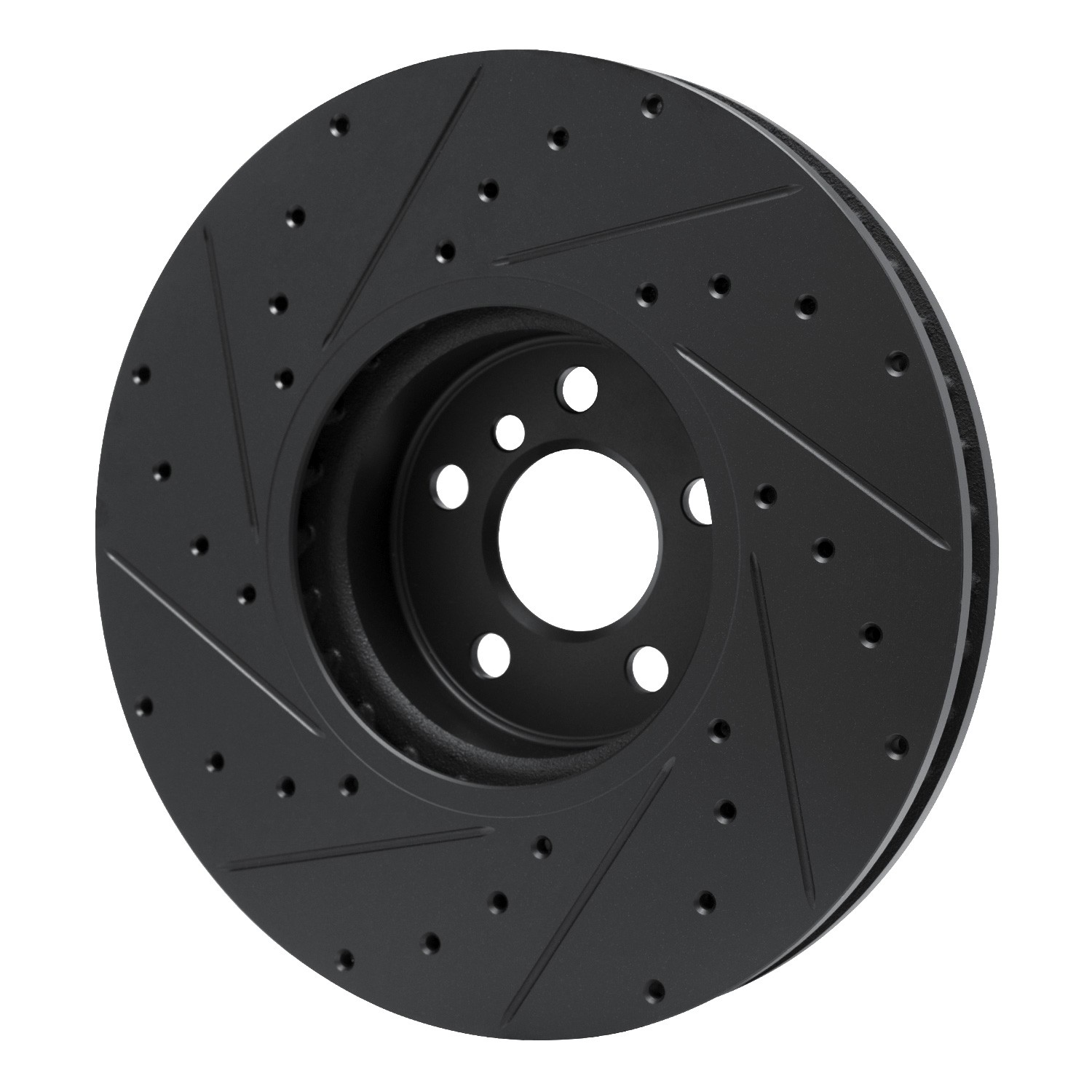 DYN 633-31134D DFC Brake Rotor - Drilled and Slotted - Black - Image 5