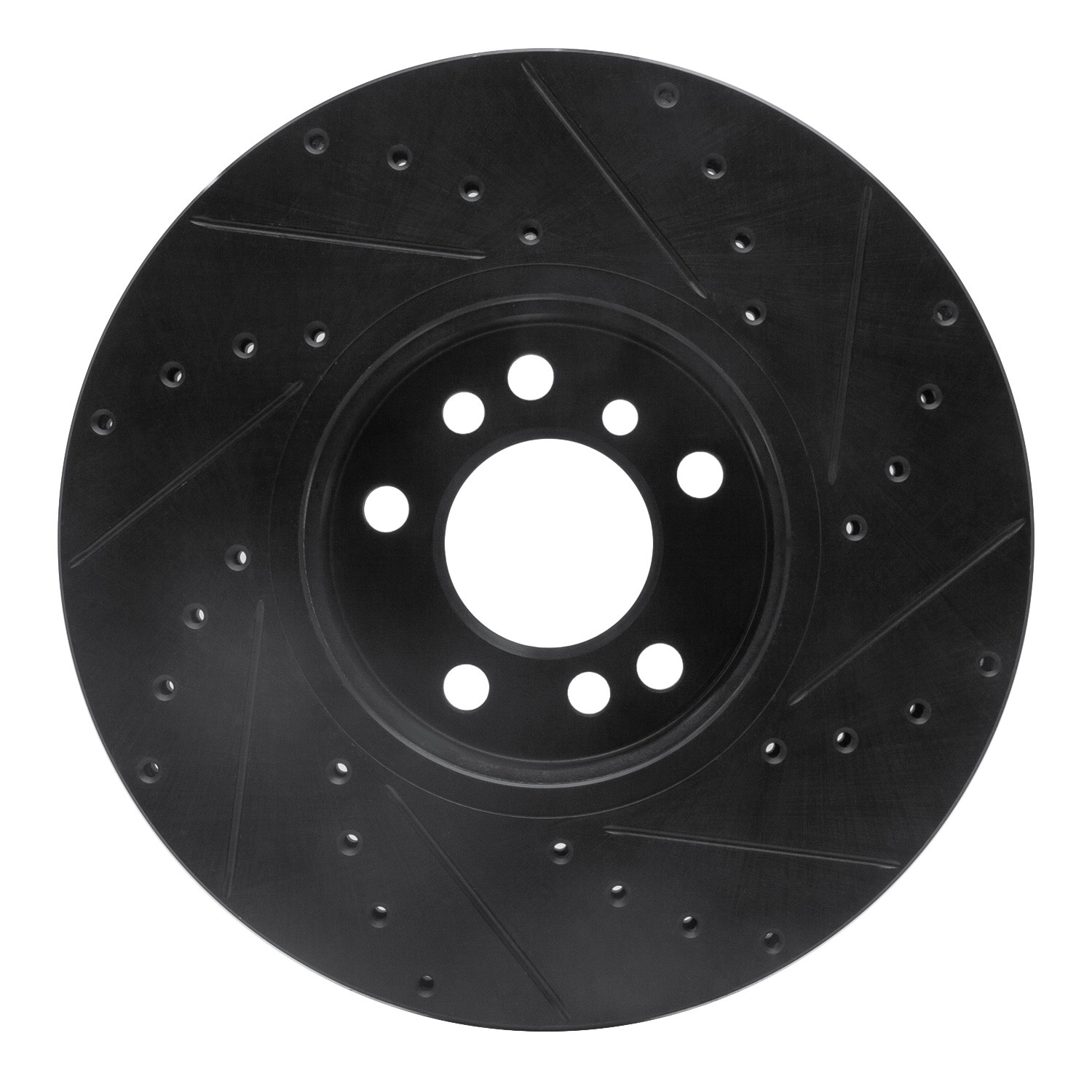 DYN 633-31135L DFC Brake Rotor - Drilled and Slotted - Black - Image 2