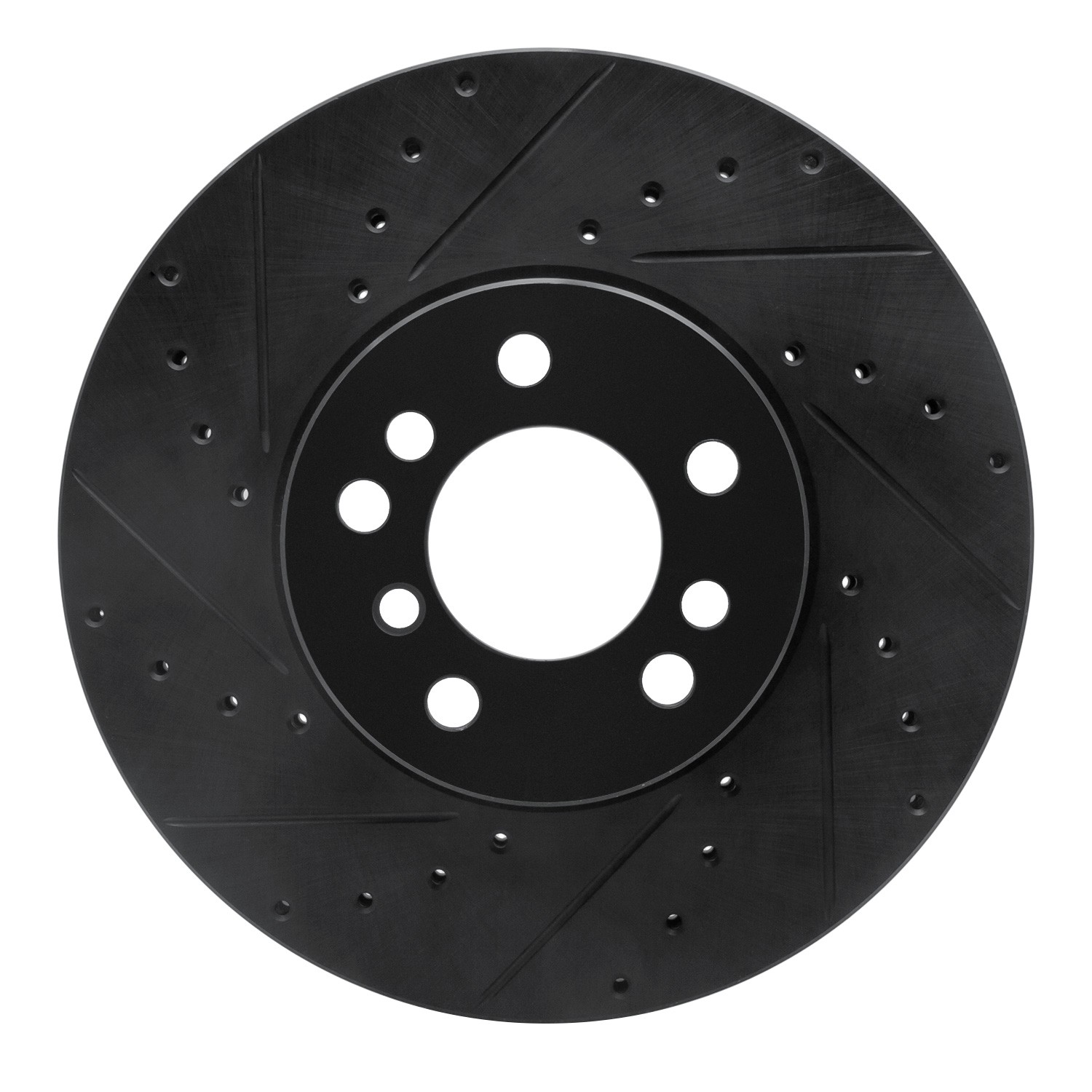 DYN 633-31135L DFC Brake Rotor - Drilled and Slotted - Black - Image 3