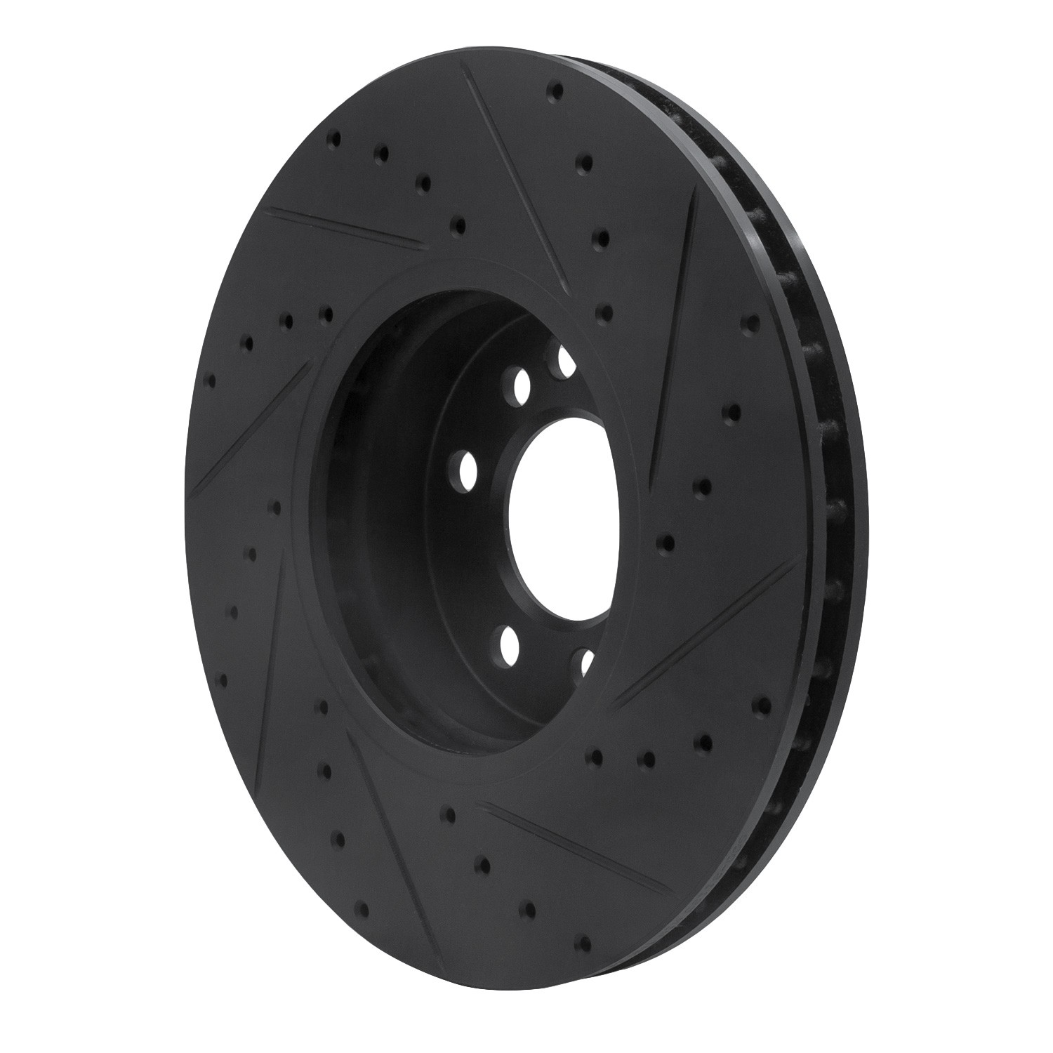 DYN 633-31135L DFC Brake Rotor - Drilled and Slotted - Black - Image 5