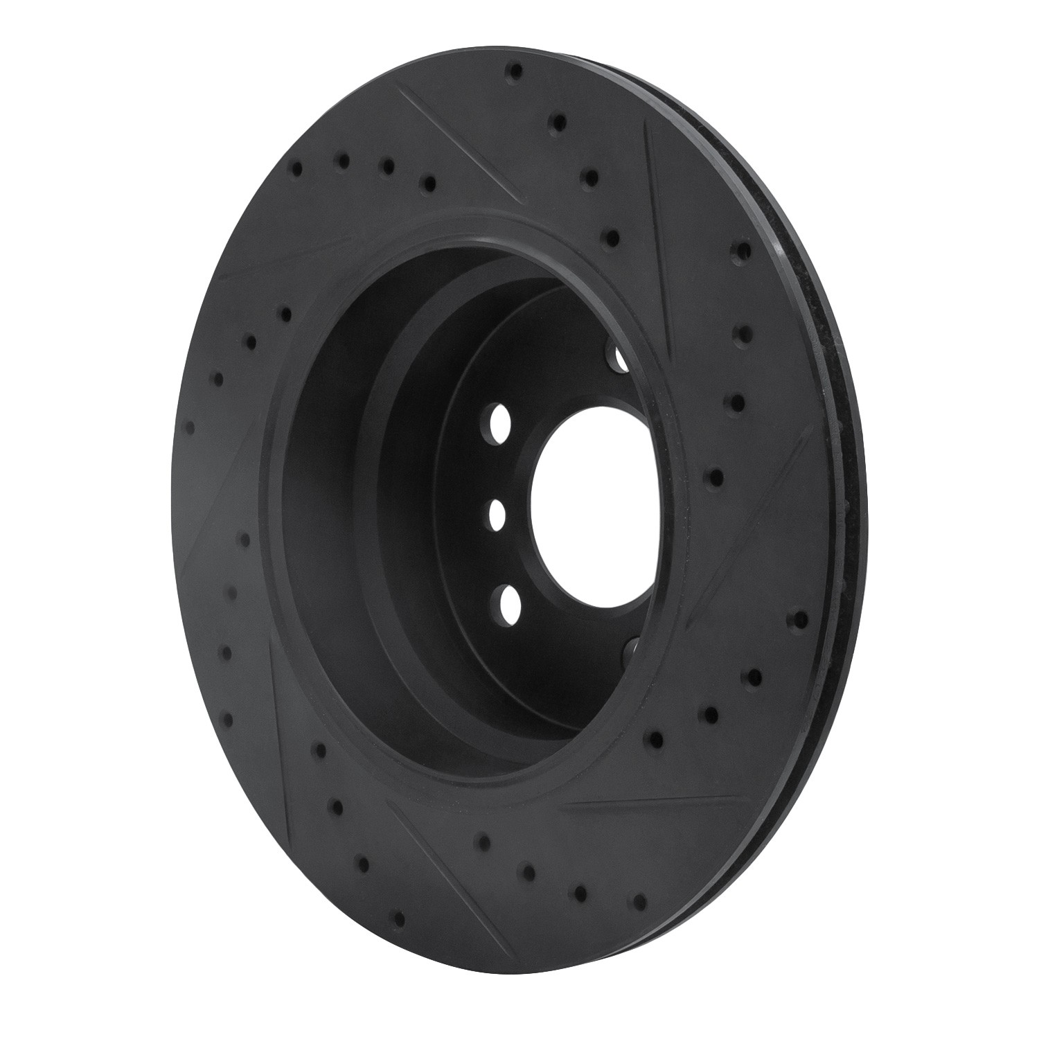 DYN 633-31138L DFC Brake Rotor - Drilled and Slotted - Black - Image 5