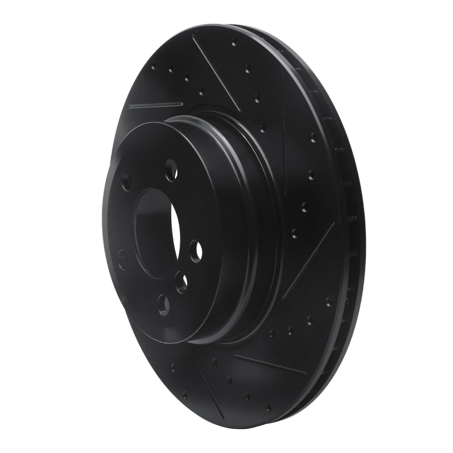 DYN 633-31141R DFC Brake Rotor - Drilled and Slotted - Black