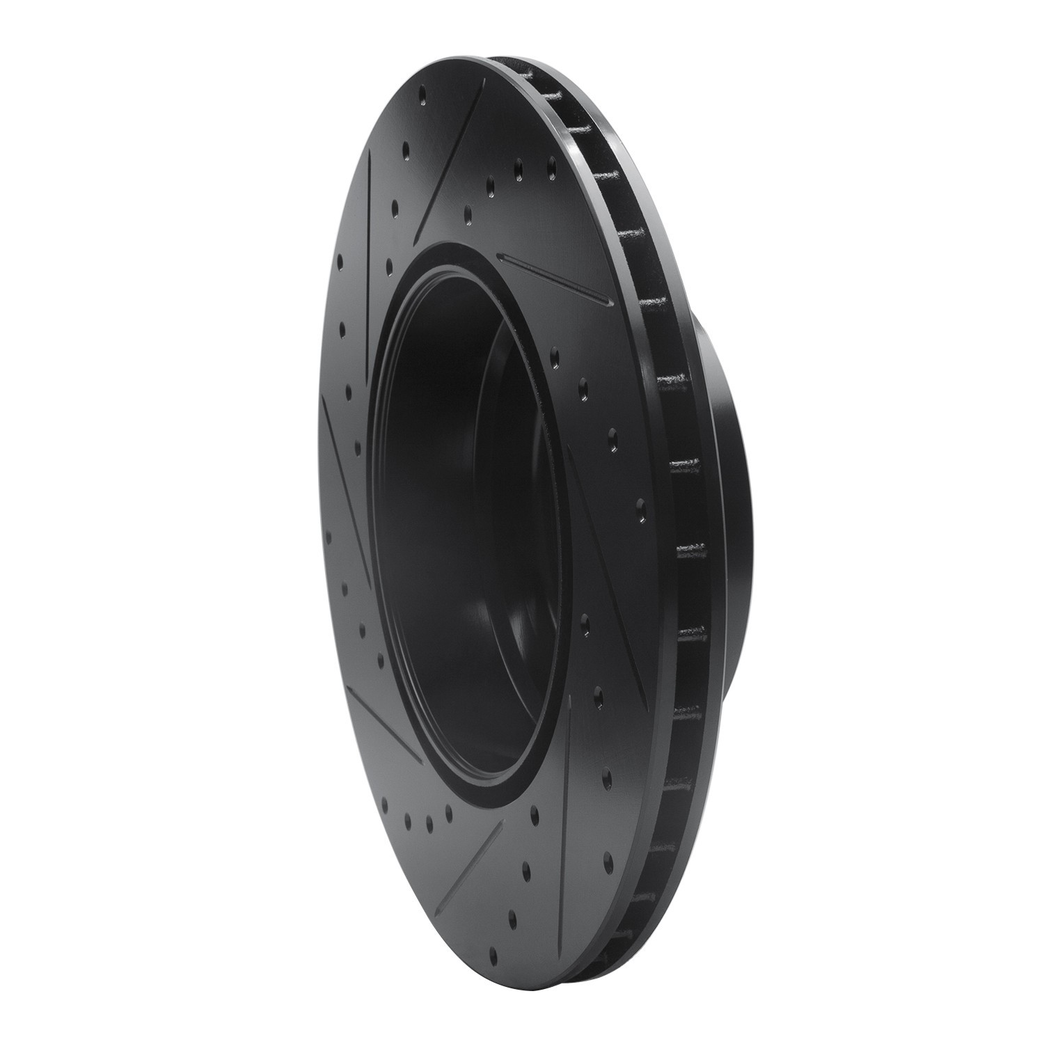 DYN 633-31141R DFC Brake Rotor - Drilled and Slotted - Black - Image 5