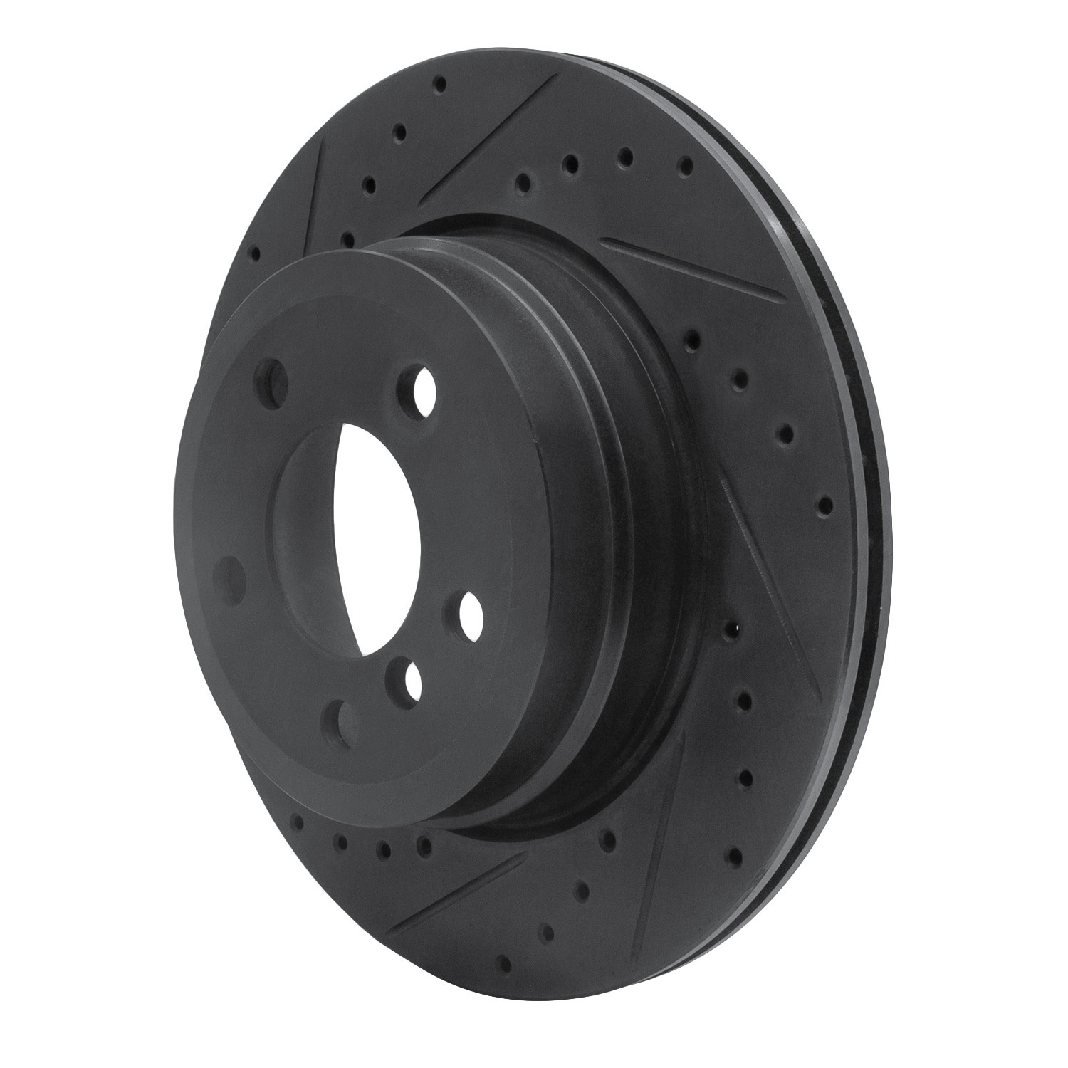 DYN 633-31143L DFC Brake Rotor - Drilled and Slotted - Black