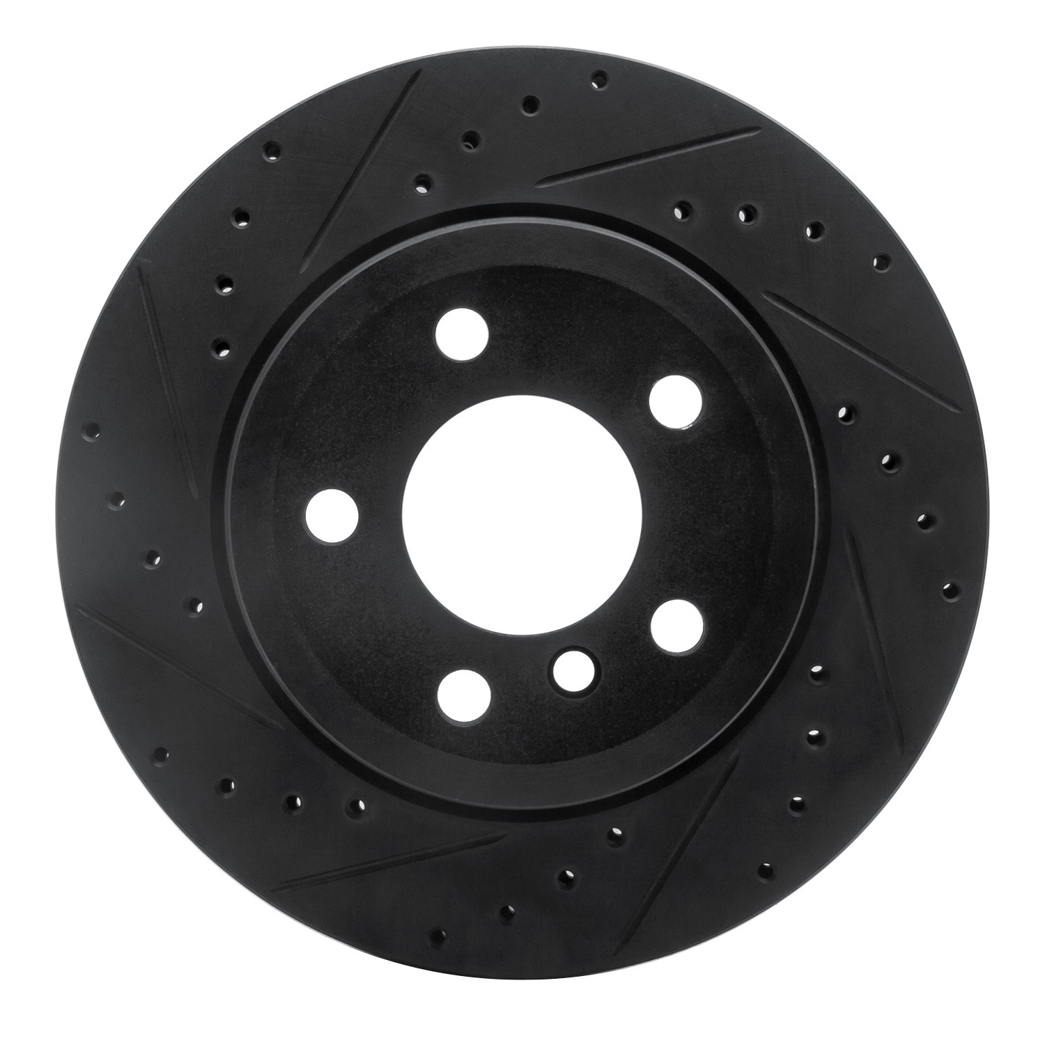 DYN 633-31143L DFC Brake Rotor - Drilled and Slotted - Black - Image 3