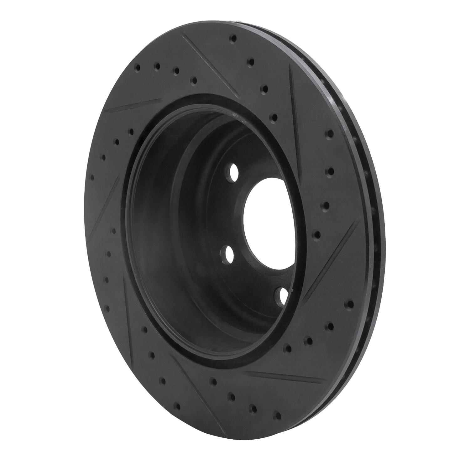 DYN 633-31143L DFC Brake Rotor - Drilled and Slotted - Black - Image 5