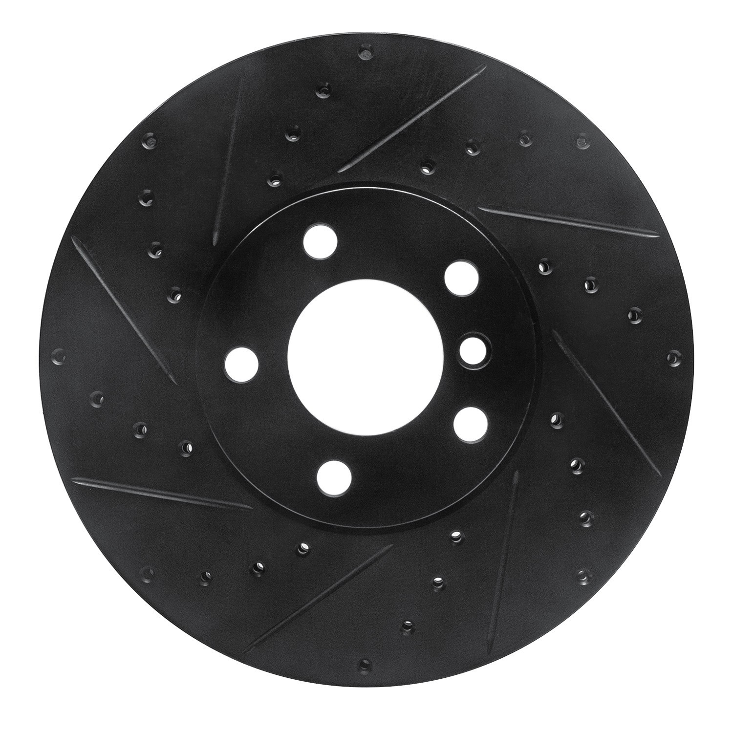 DYN 633-31144L DFC Brake Rotor - Drilled and Slotted - Black - Image 3