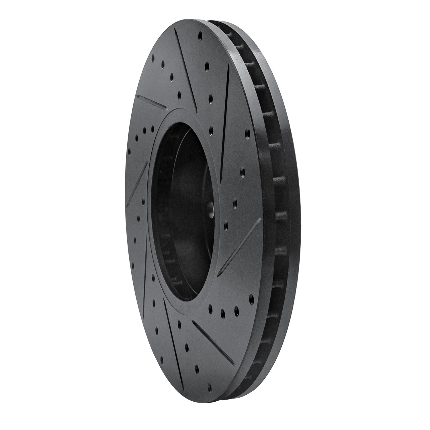 DYN 633-31144L DFC Brake Rotor - Drilled and Slotted - Black - Image 5