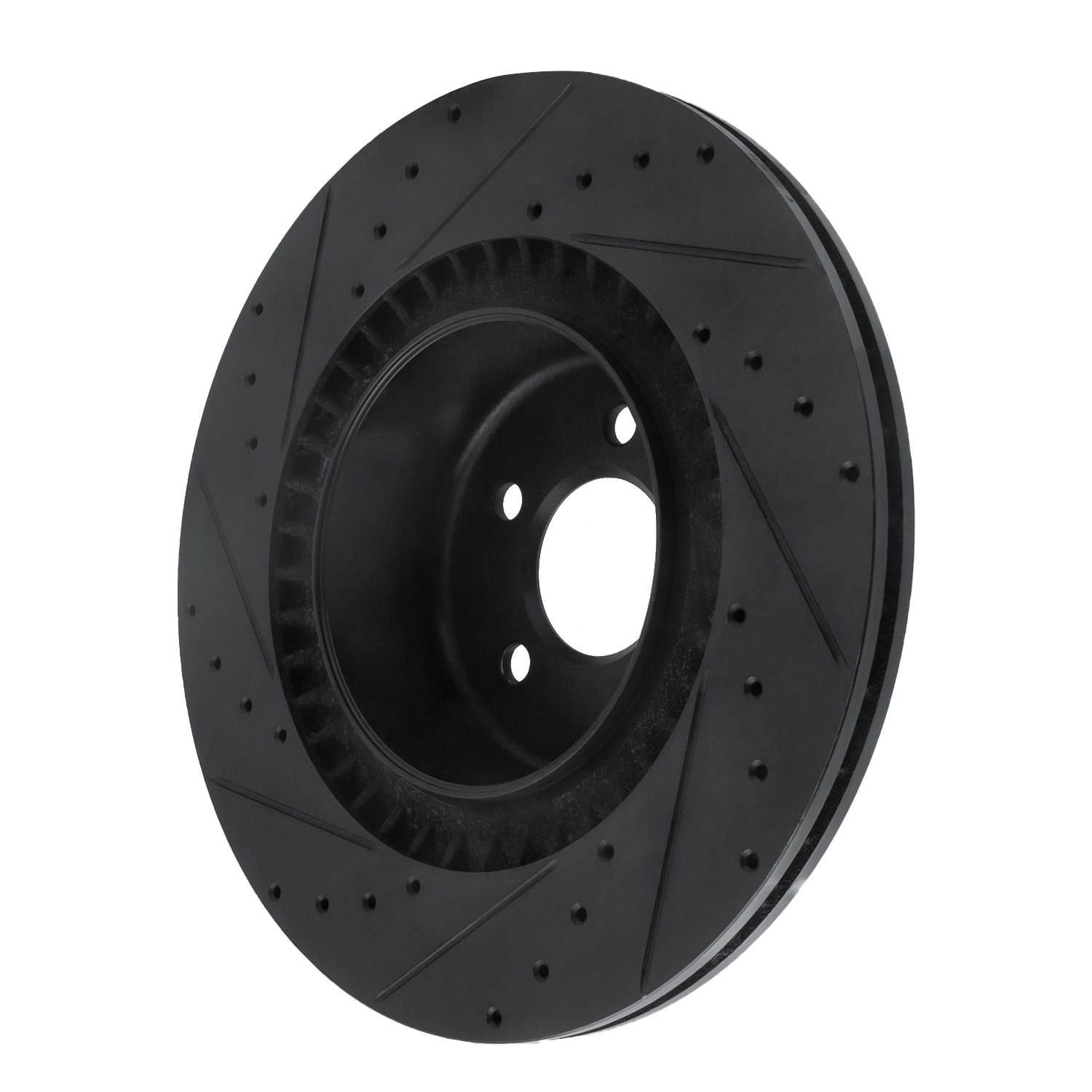 DYN 633-31148R DFC Brake Rotor - Drilled and Slotted - Black - Image 5