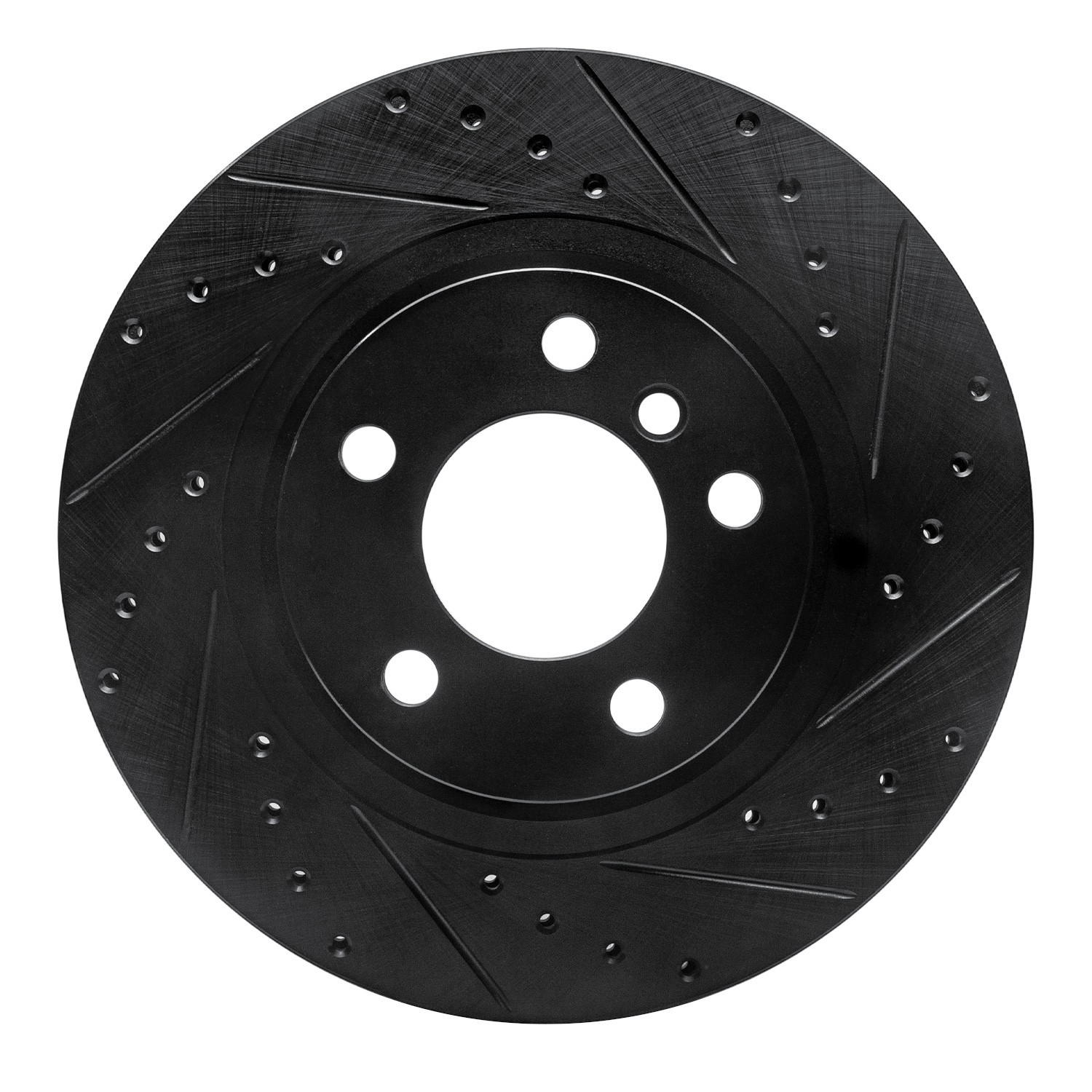 DYN 633-31152R DFC Brake Rotor - Drilled and Slotted - Black - Image 3