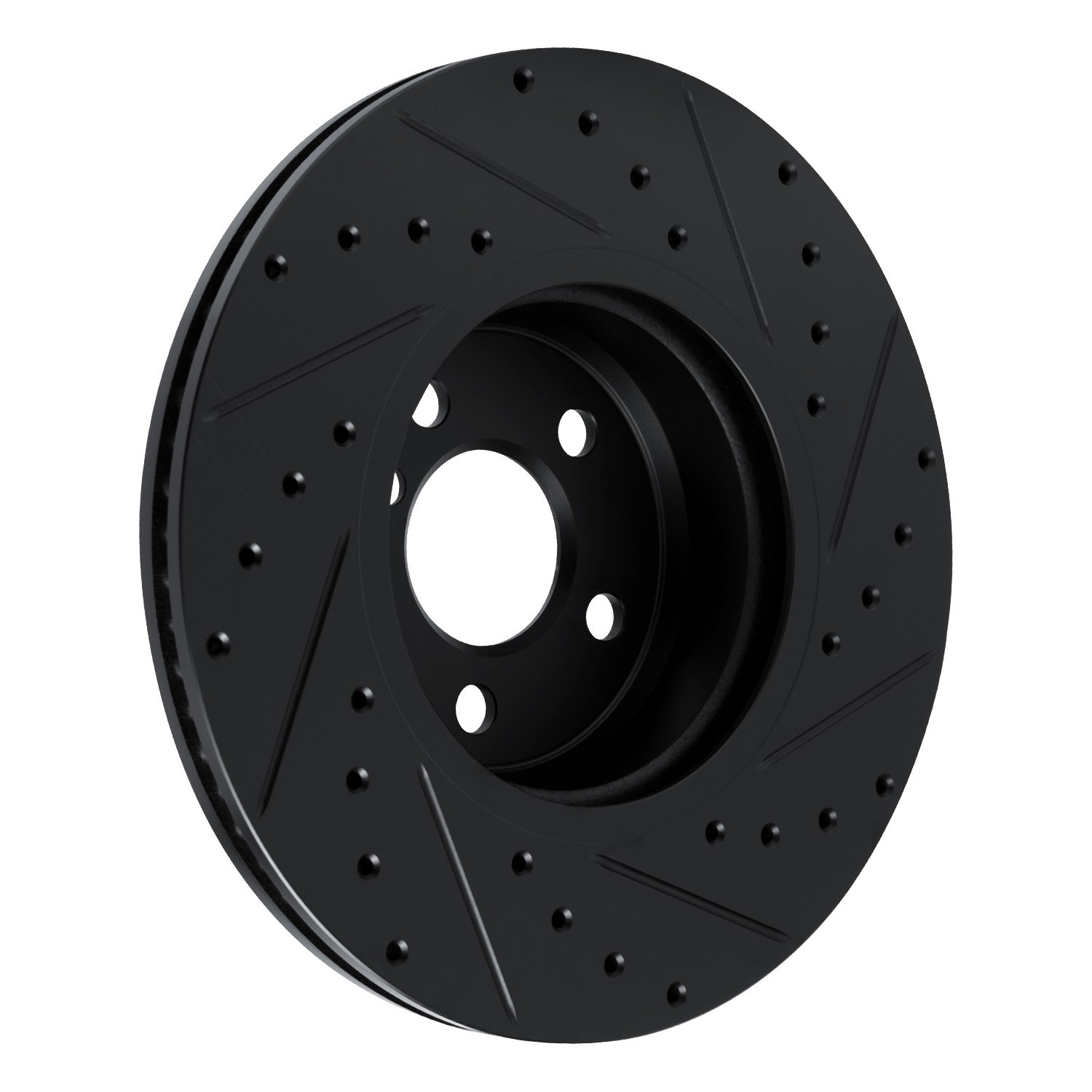 DYN 633-31171R DFC Brake Rotor - Drilled and Slotted - Black - Image 5