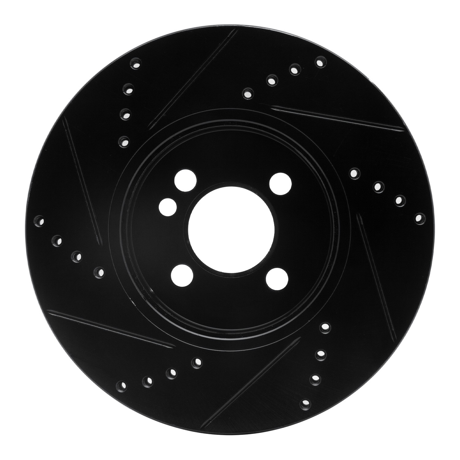DYN 633-32006R DFC Brake Rotor - Drilled and Slotted - Black - Image 4