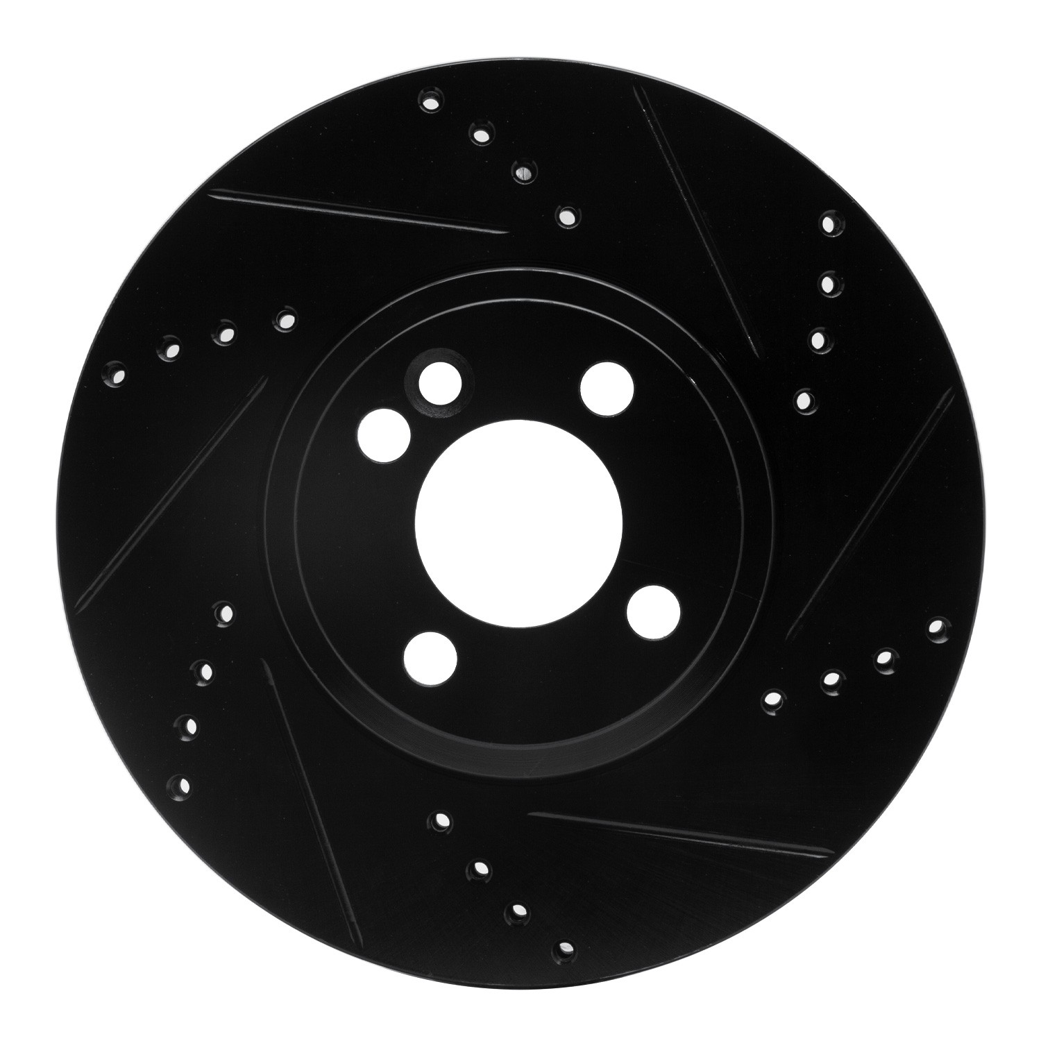 DYN 633-32006R DFC Brake Rotor - Drilled and Slotted - Black - Image 3