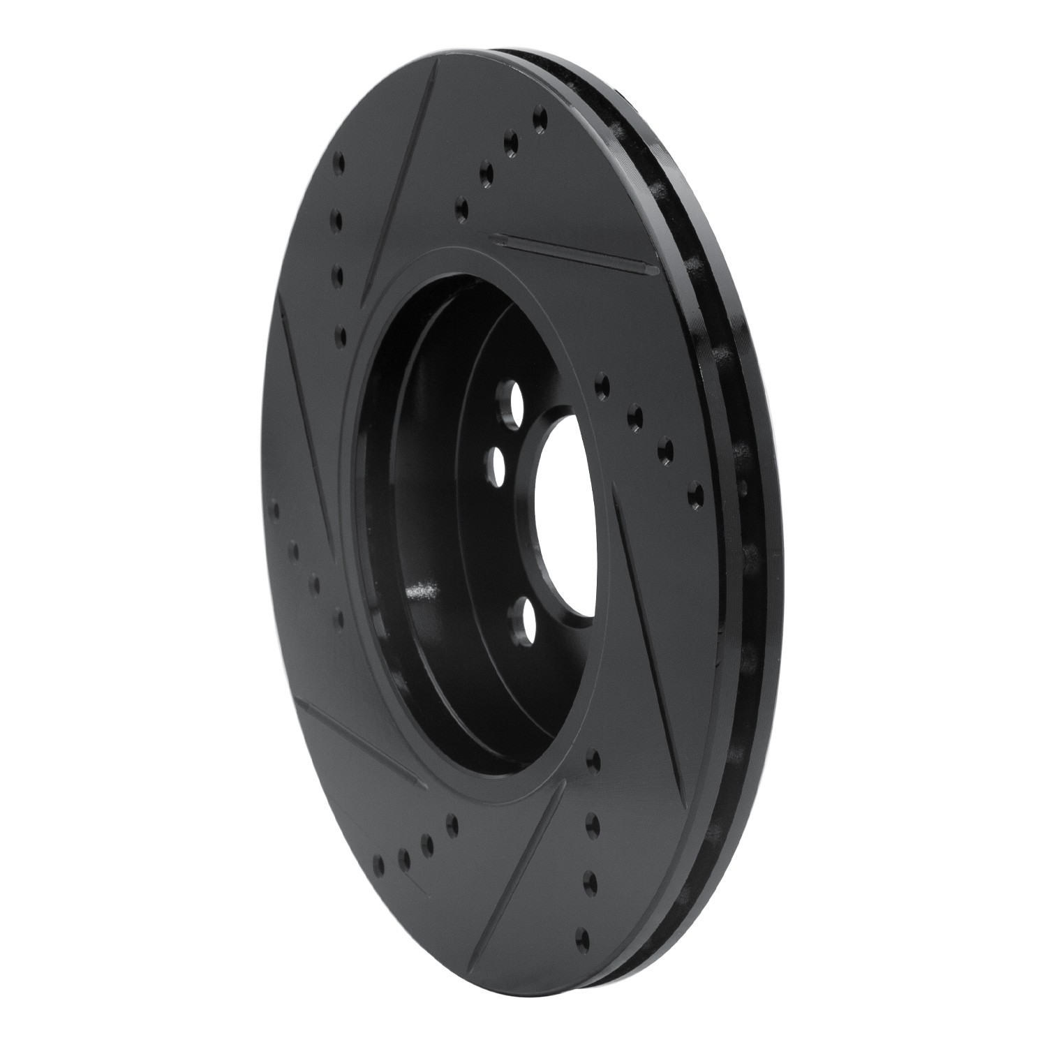 DYN 633-32006R DFC Brake Rotor - Drilled and Slotted - Black
