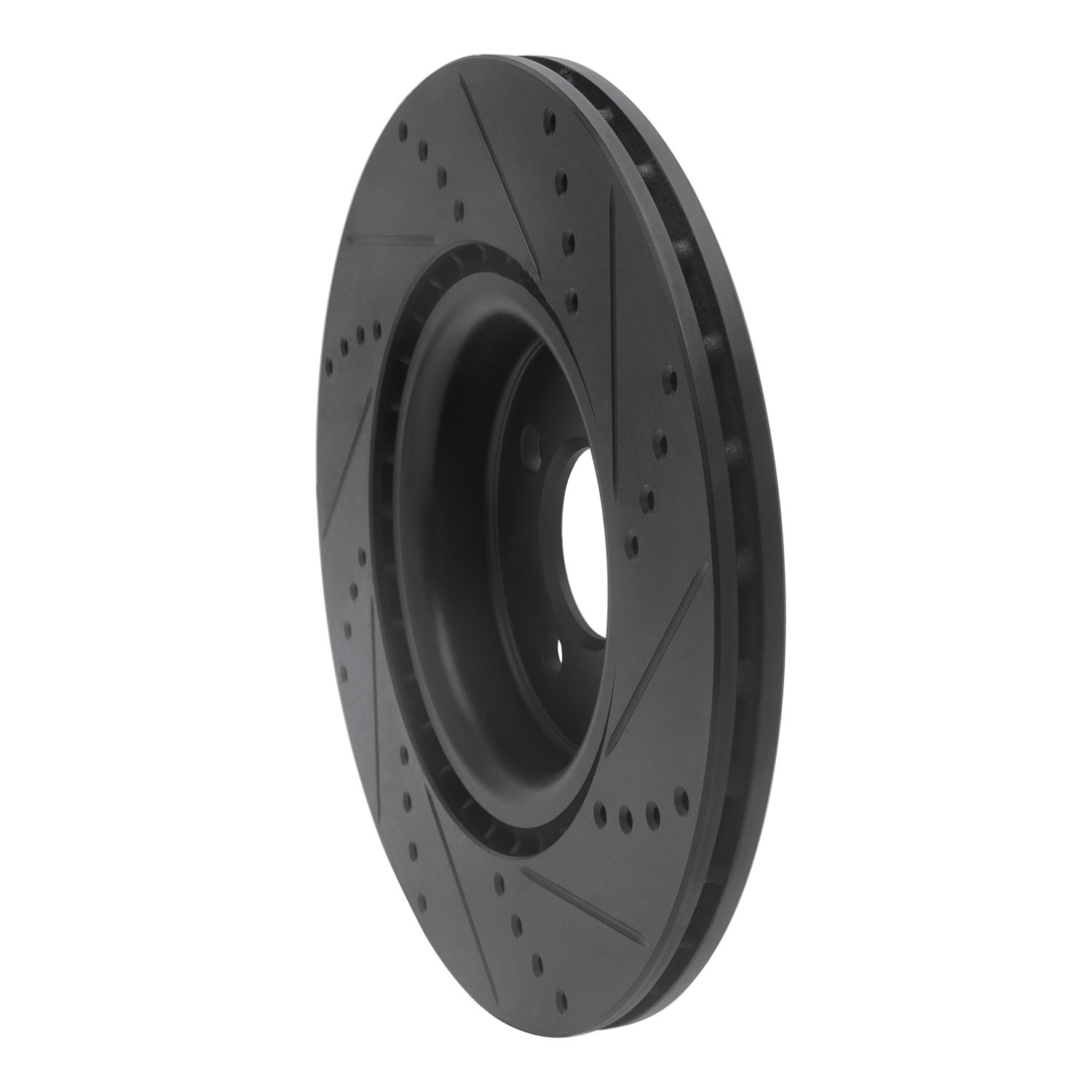 DYN 633-32008L DFC Brake Rotor - Drilled and Slotted - Black - Image 5