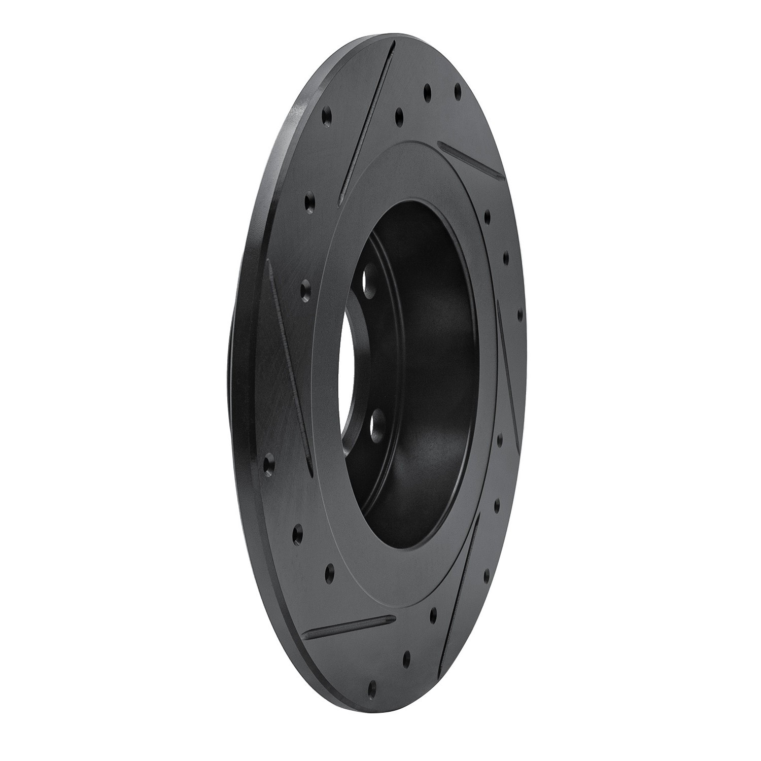 DYN 633-32012R DFC Brake Rotor - Drilled and Slotted - Black - Image 2