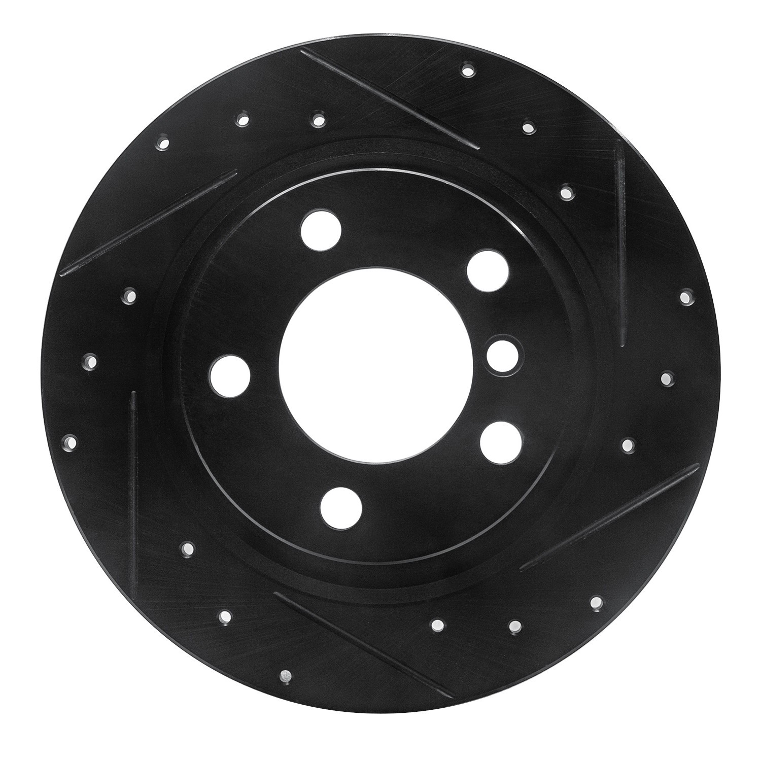 DYN 633-32012R DFC Brake Rotor - Drilled and Slotted - Black - Image 3